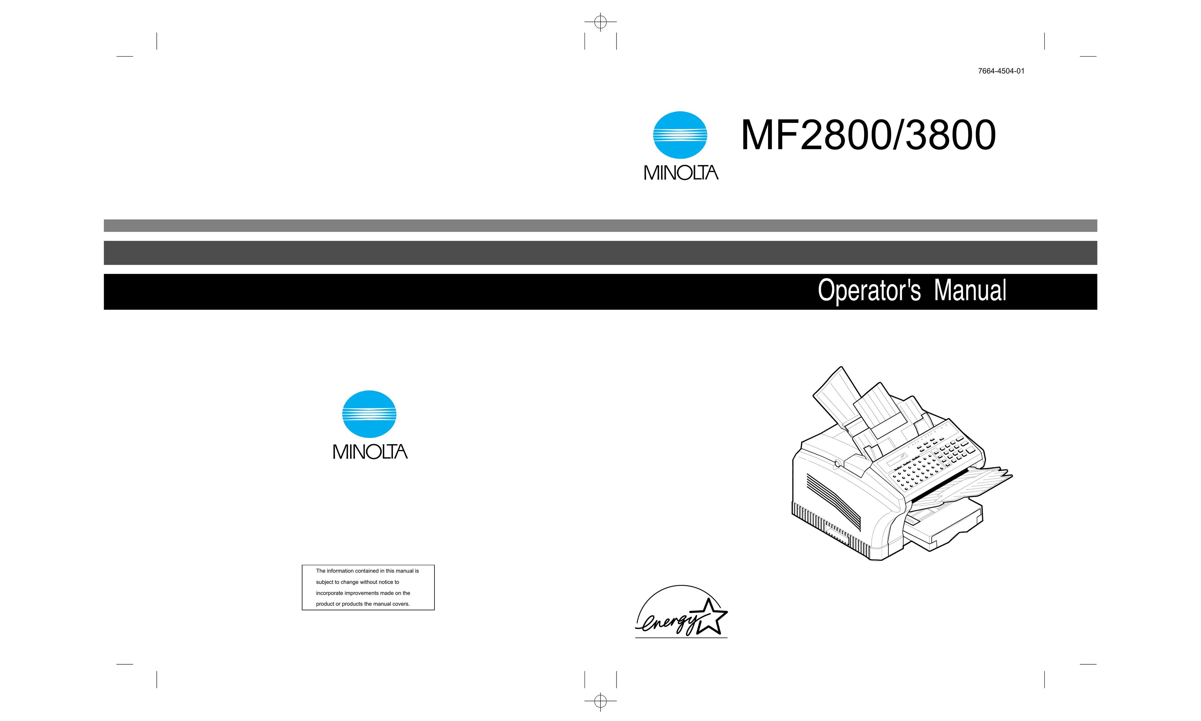 LG Electronics MF3800 Fax Machine User Manual