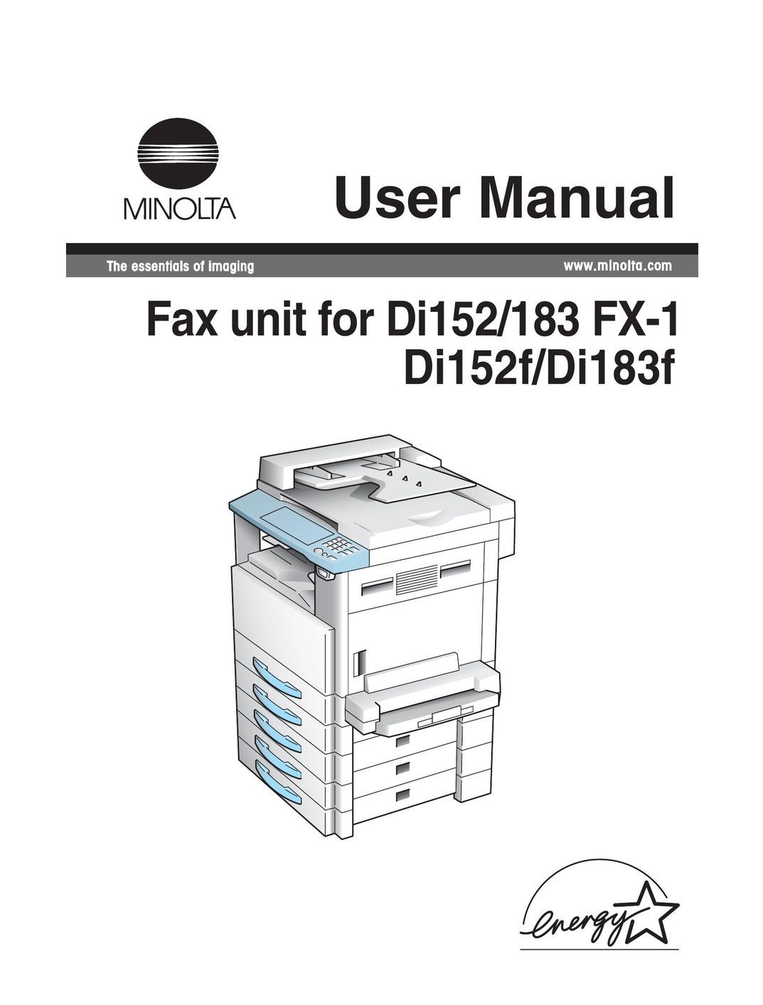 Minolta Di152 183 Fax Machine User Manual