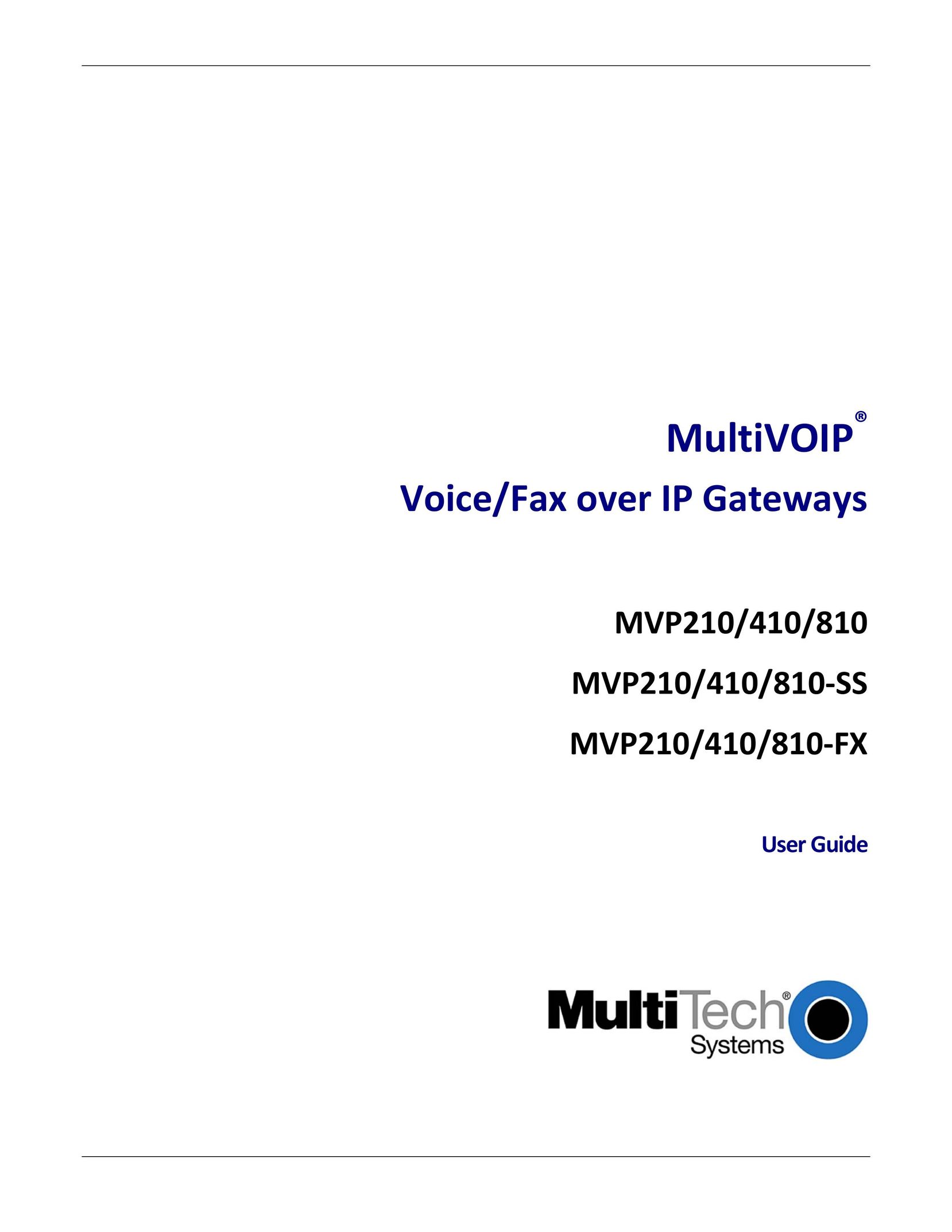 Multitech 810 MVP210 Fax Machine User Manual