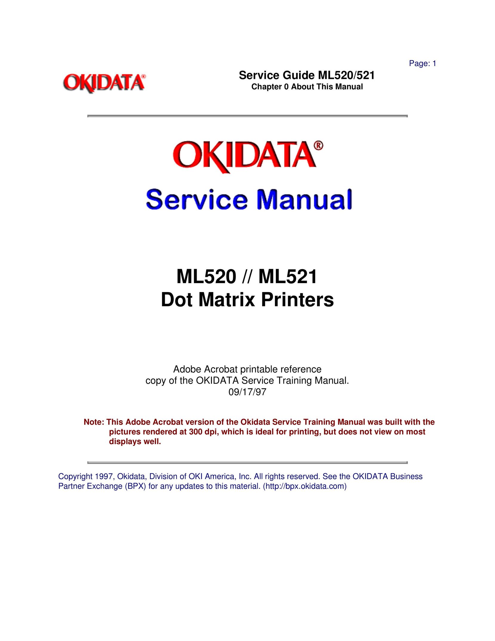 Oki ML521 Fax Machine User Manual