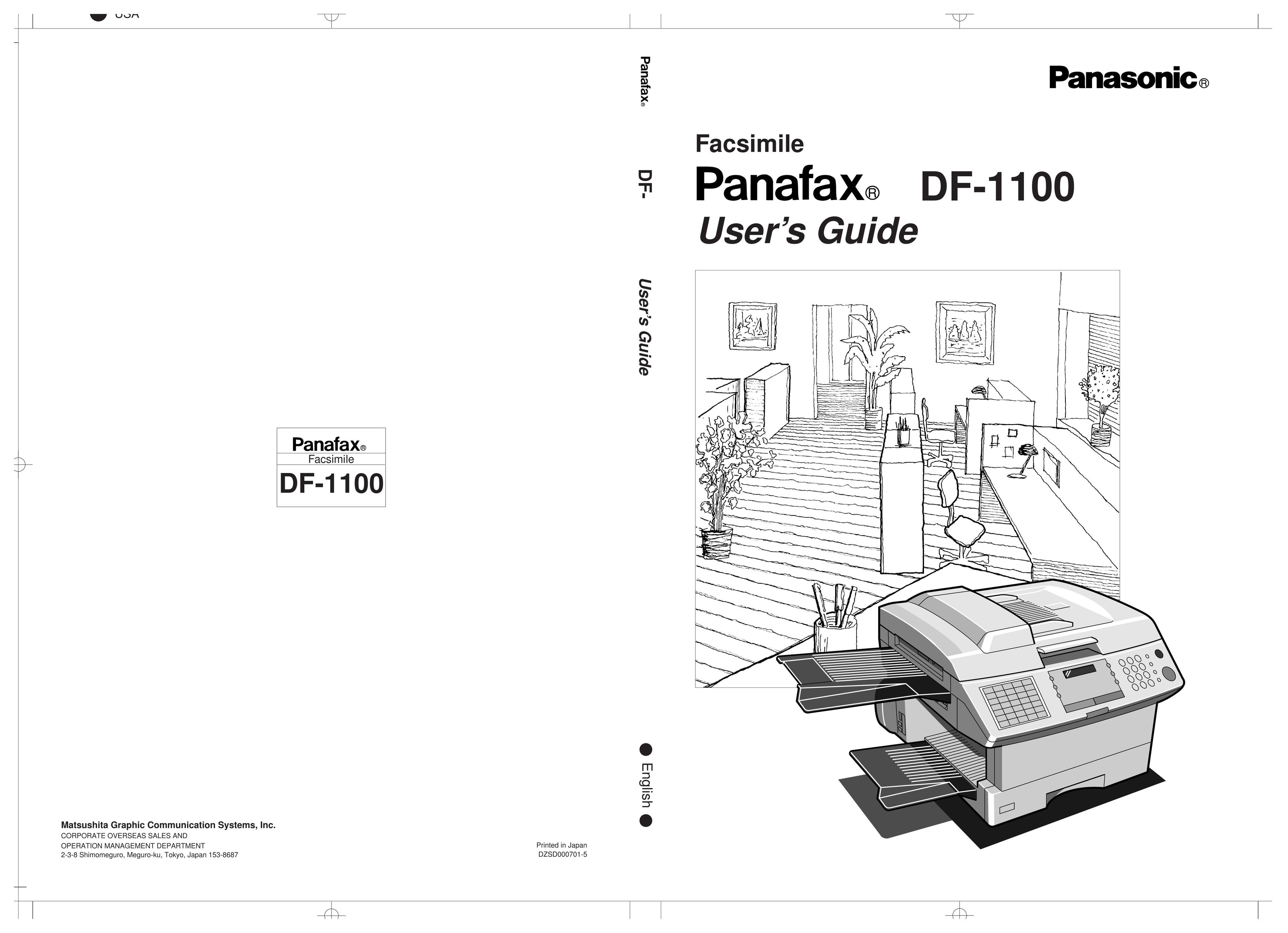 Panasonic DF-1100 Fax Machine User Manual