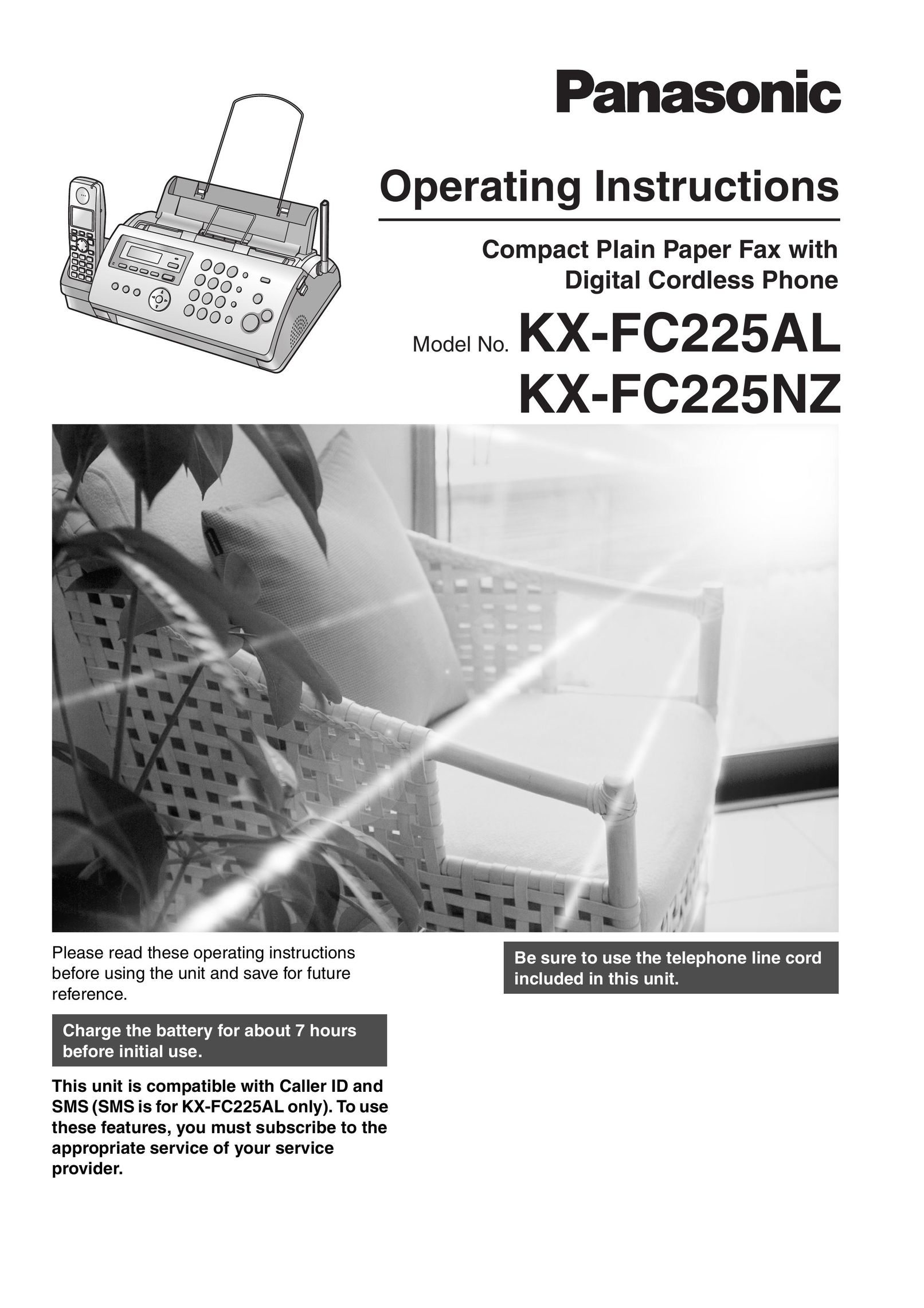 Panasonic KX-FC225AL Fax Machine User Manual