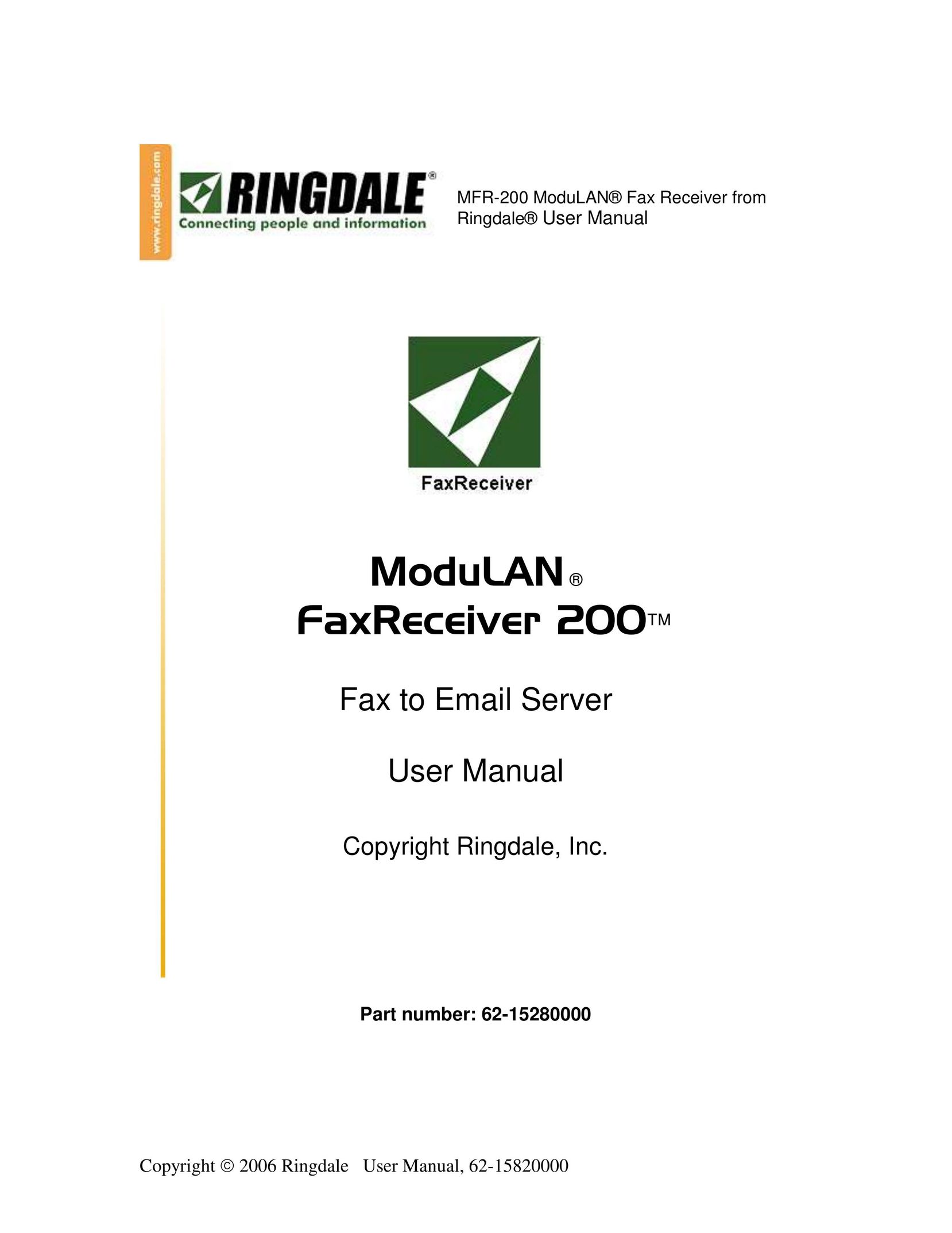 Ringdale MFR-200 Fax Machine User Manual