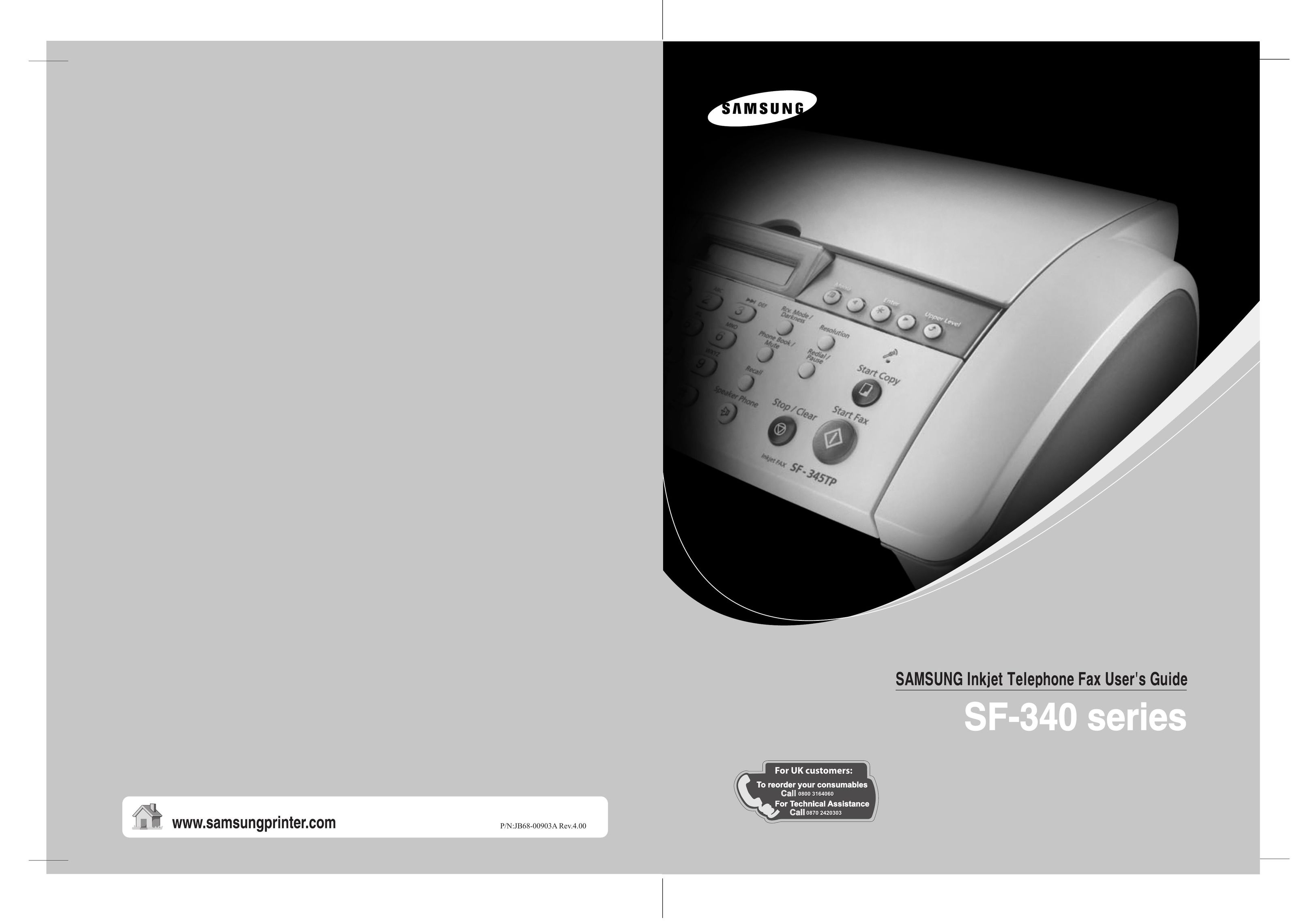 Samsung SF-340 Series Fax Machine User Manual