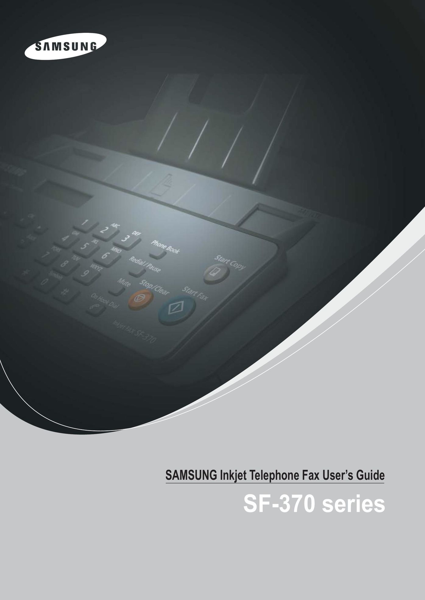 Samsung SF-370 Series Fax Machine User Manual