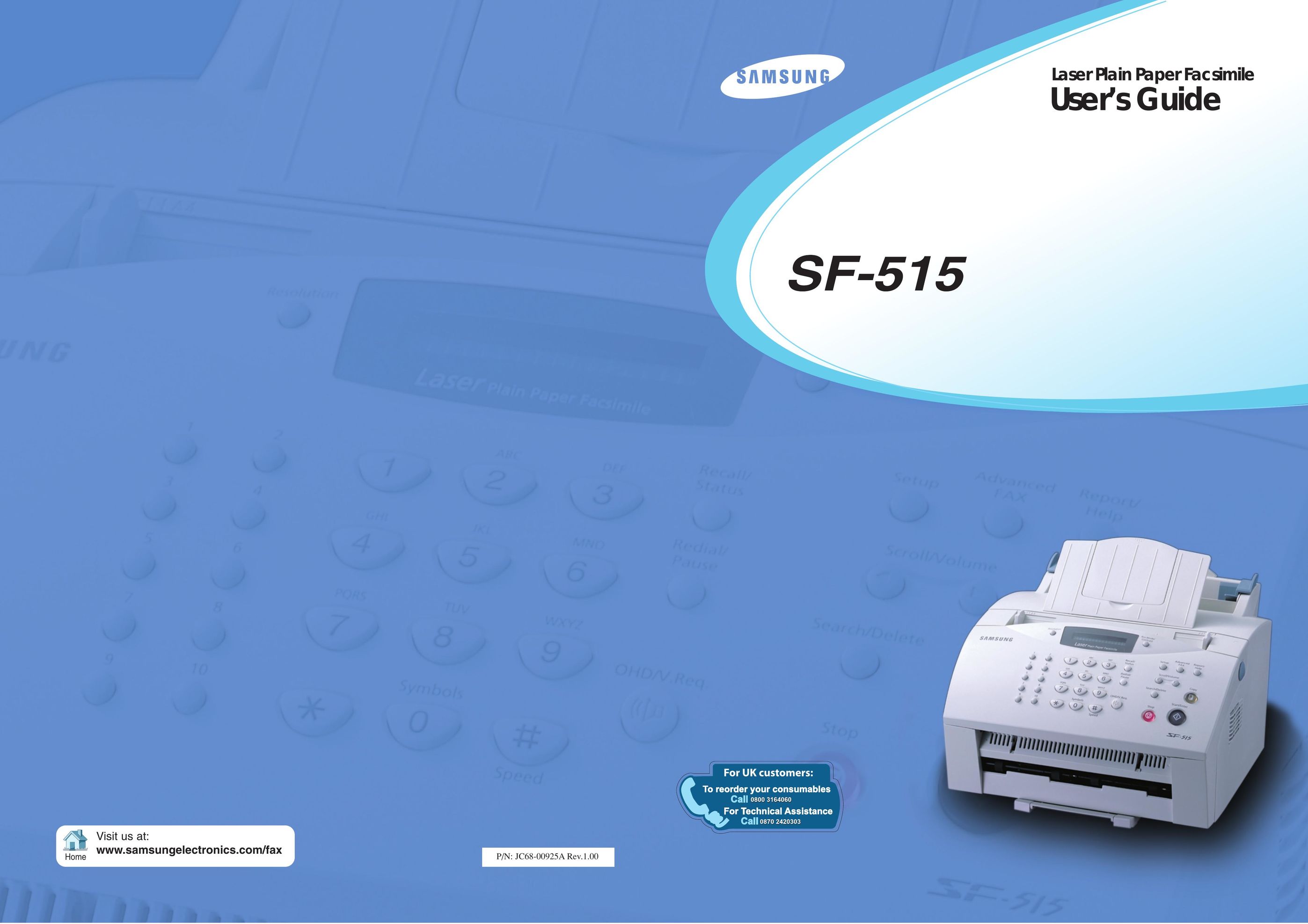 Samsung SF-515 Fax Machine User Manual