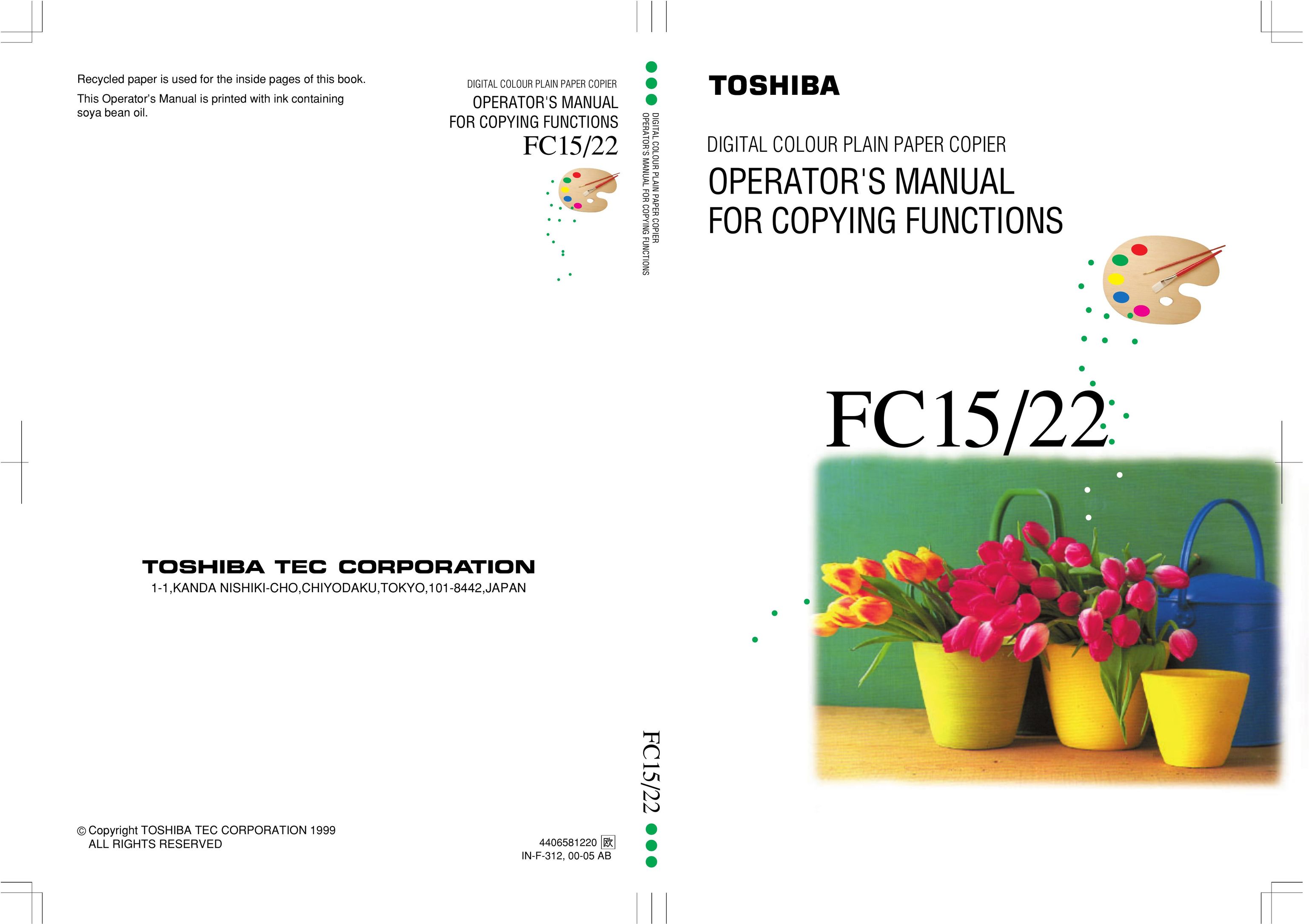 Toshiba FC15 Fax Machine User Manual