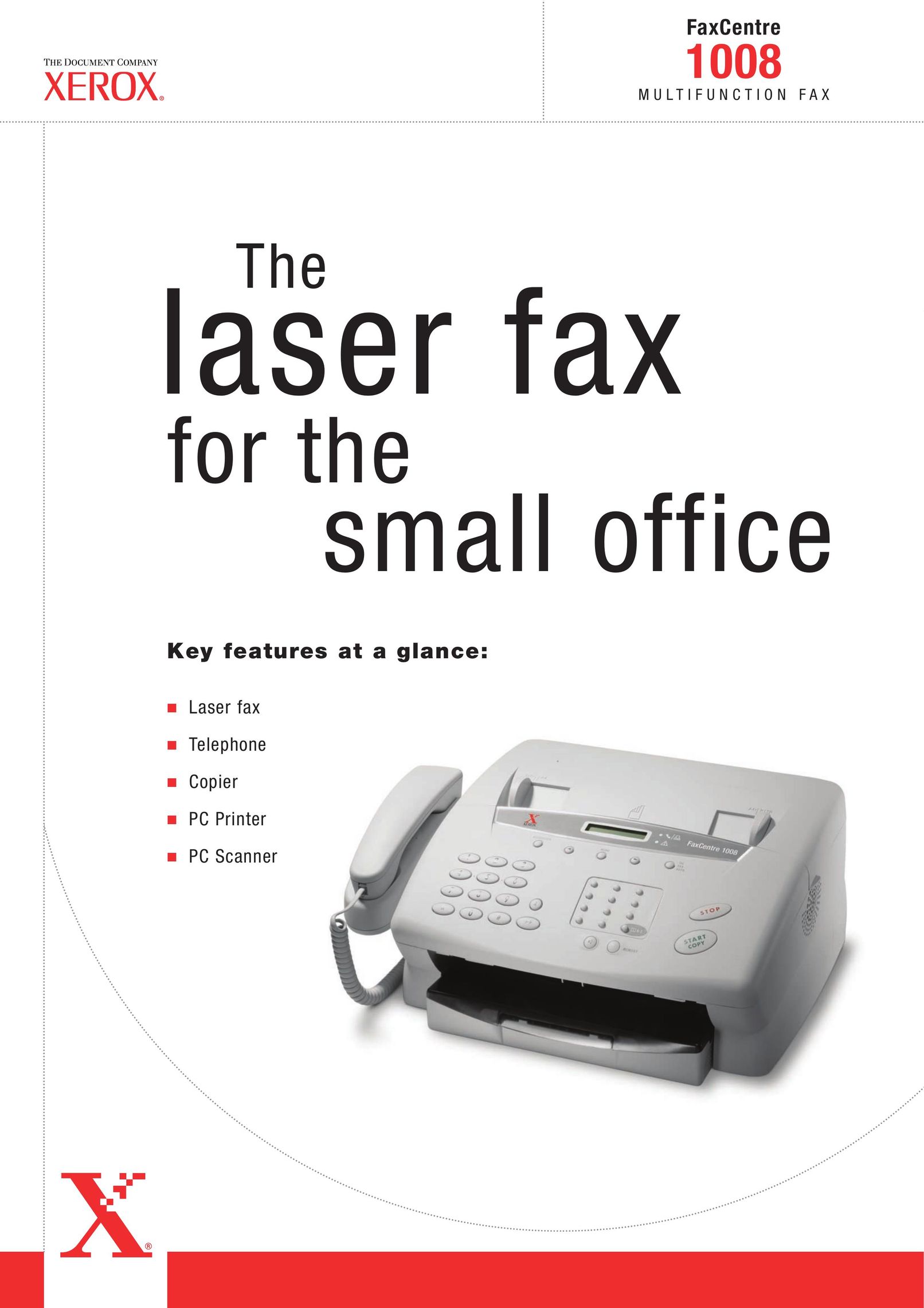 Xerox 1008M Fax Machine User Manual