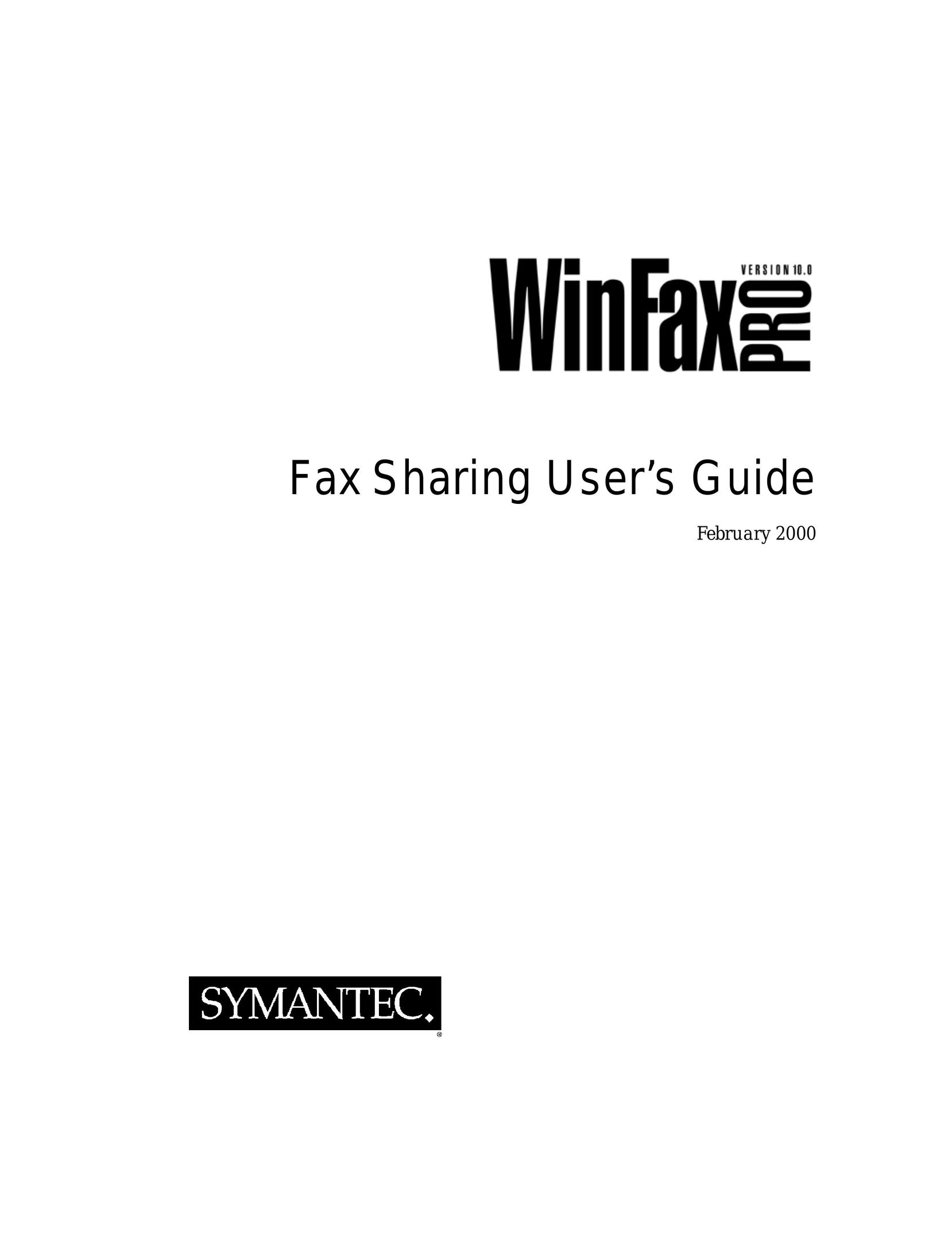 Xerox Fax Sharing Fax Machine User Manual