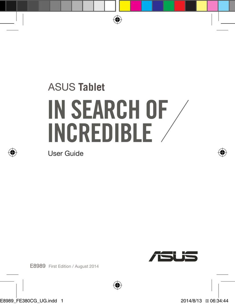Asus E8989 Graphics Tablet User Manual