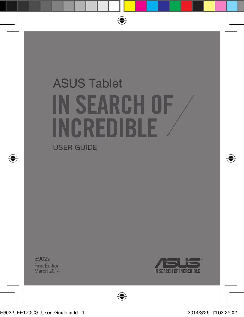 Asus E9022 Graphics Tablet User Manual