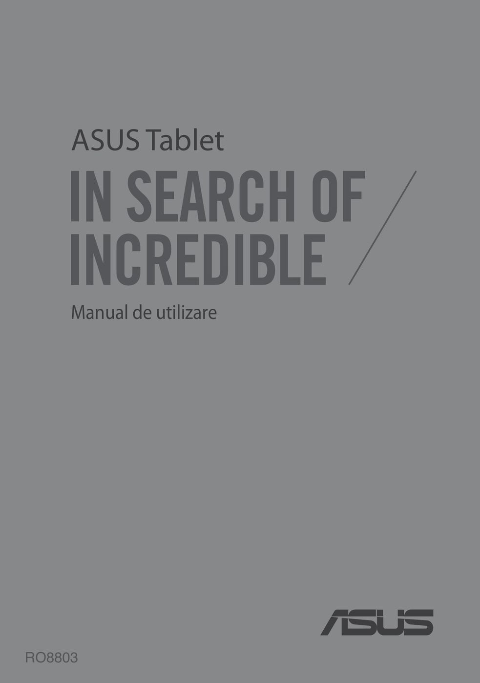Asus RO8803 Graphics Tablet User Manual
