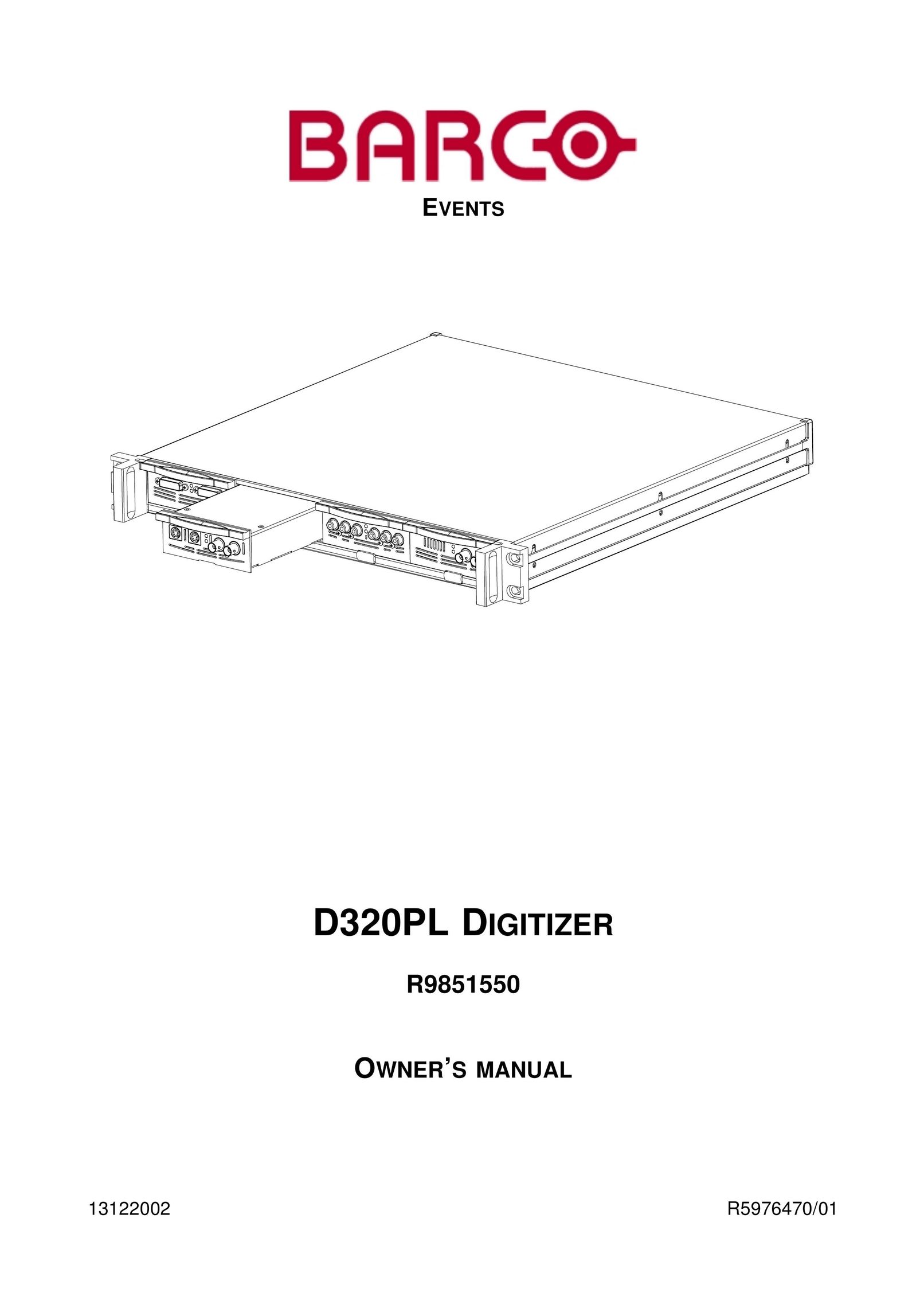 Barco D320PL Graphics Tablet User Manual