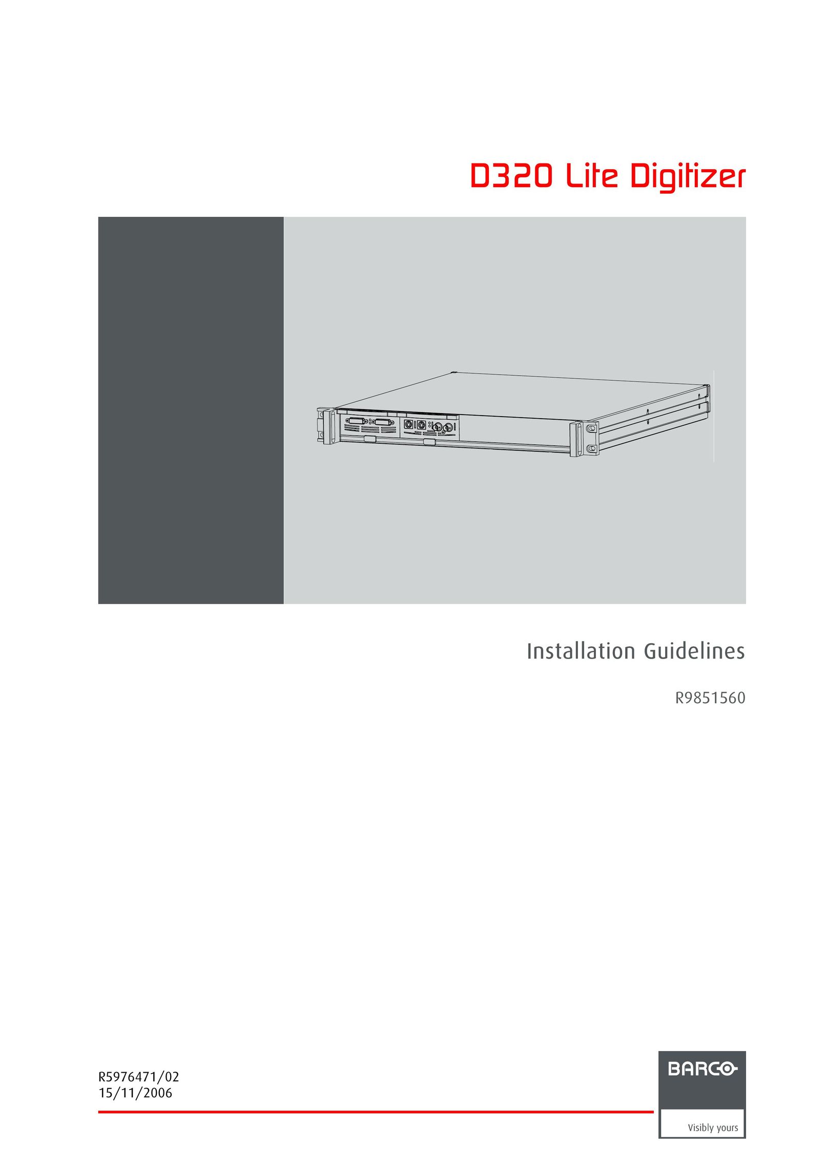 Barco R9851560 Graphics Tablet User Manual