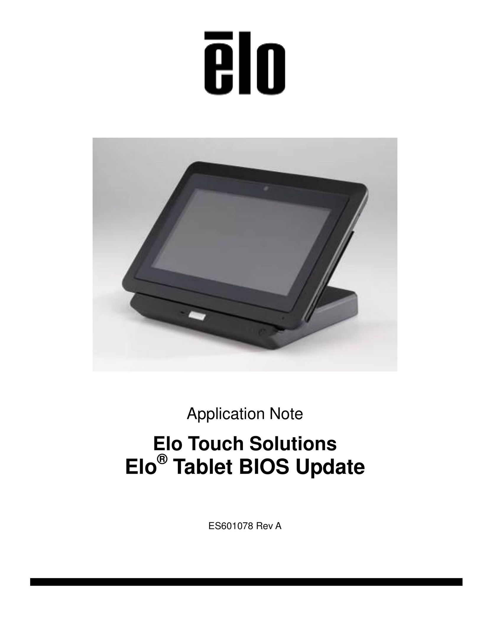Elo TouchSystems ES601078 Rev A Graphics Tablet User Manual