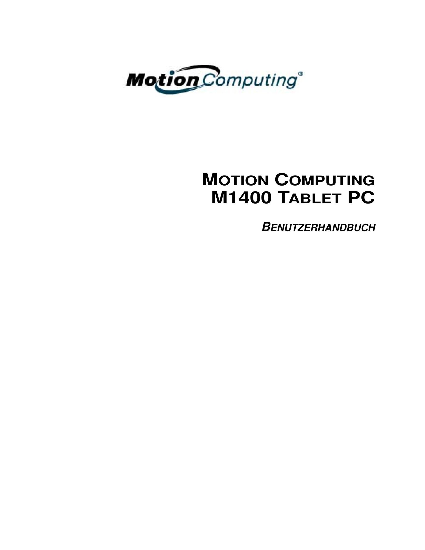 Motion Computing M1400 Graphics Tablet User Manual