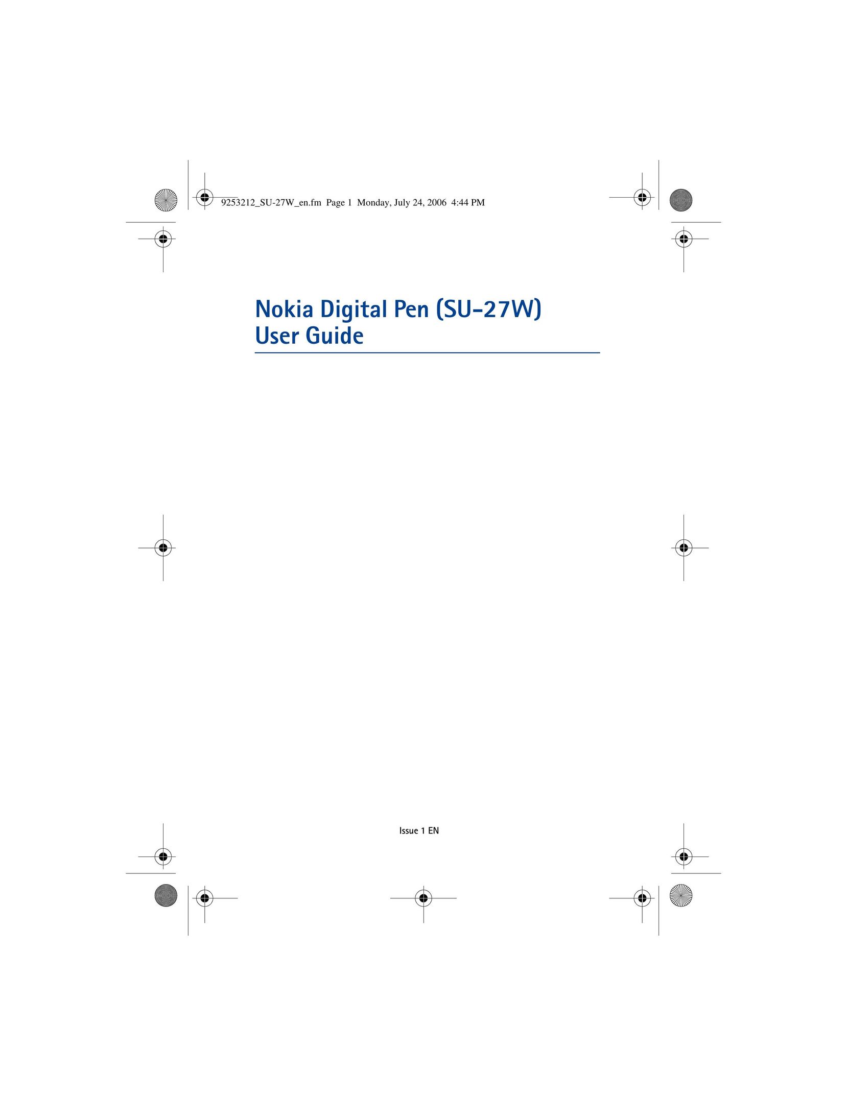 Nikon SU-27W Graphics Tablet User Manual