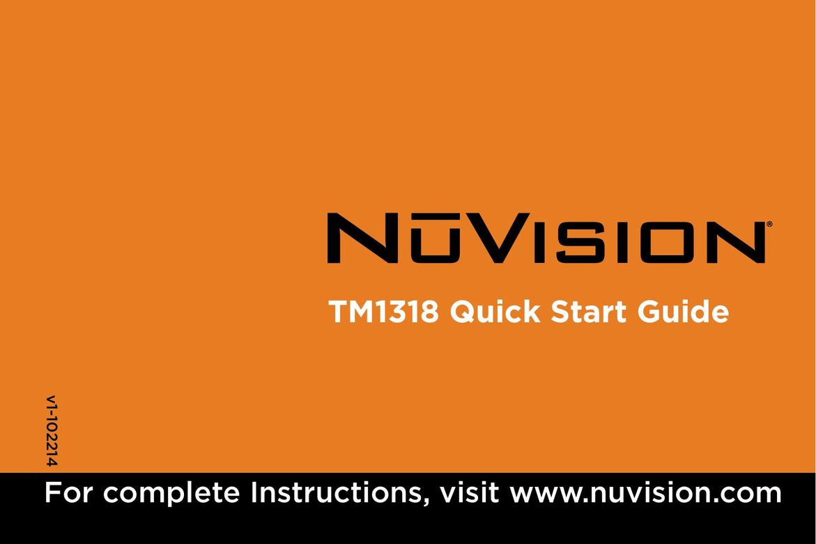 NuVision TM1318 Graphics Tablet User Manual