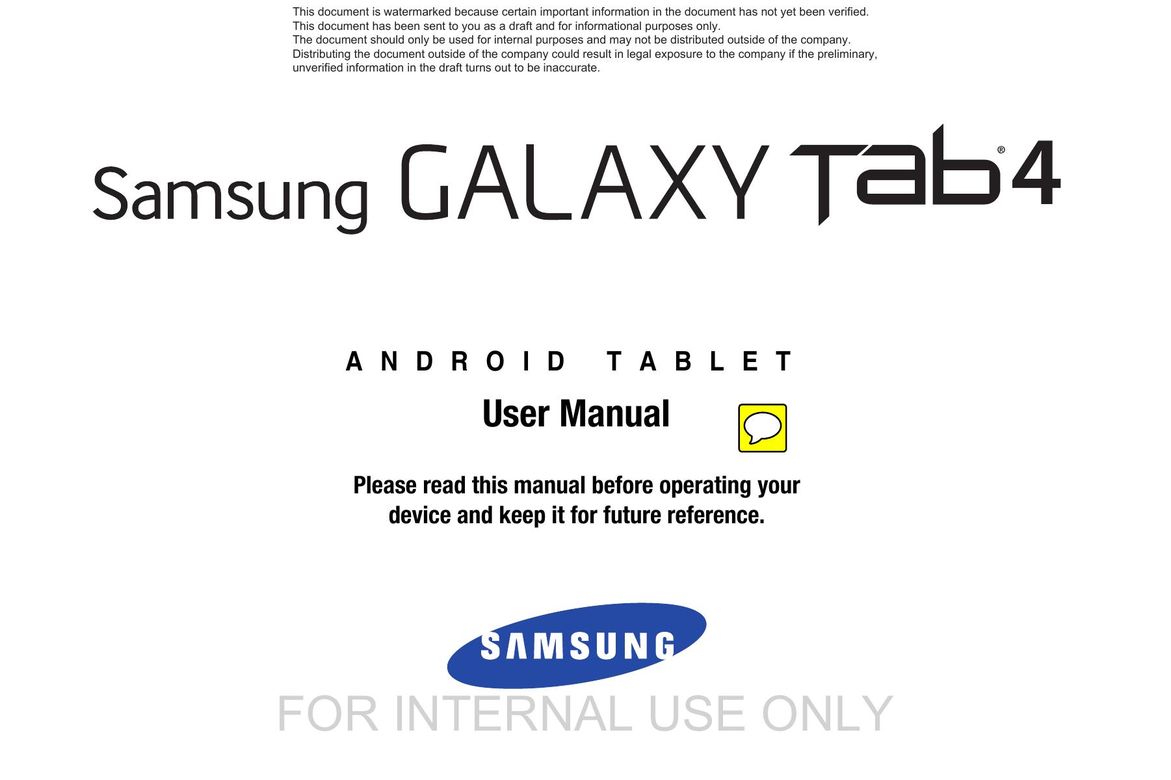 Samsung SAMSUNG SM-T337A Graphics Tablet User Manual