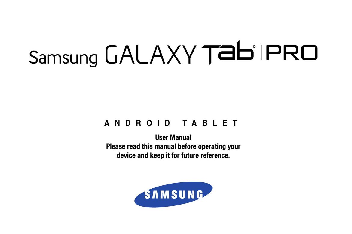 Samsung SM-T320 Graphics Tablet User Manual