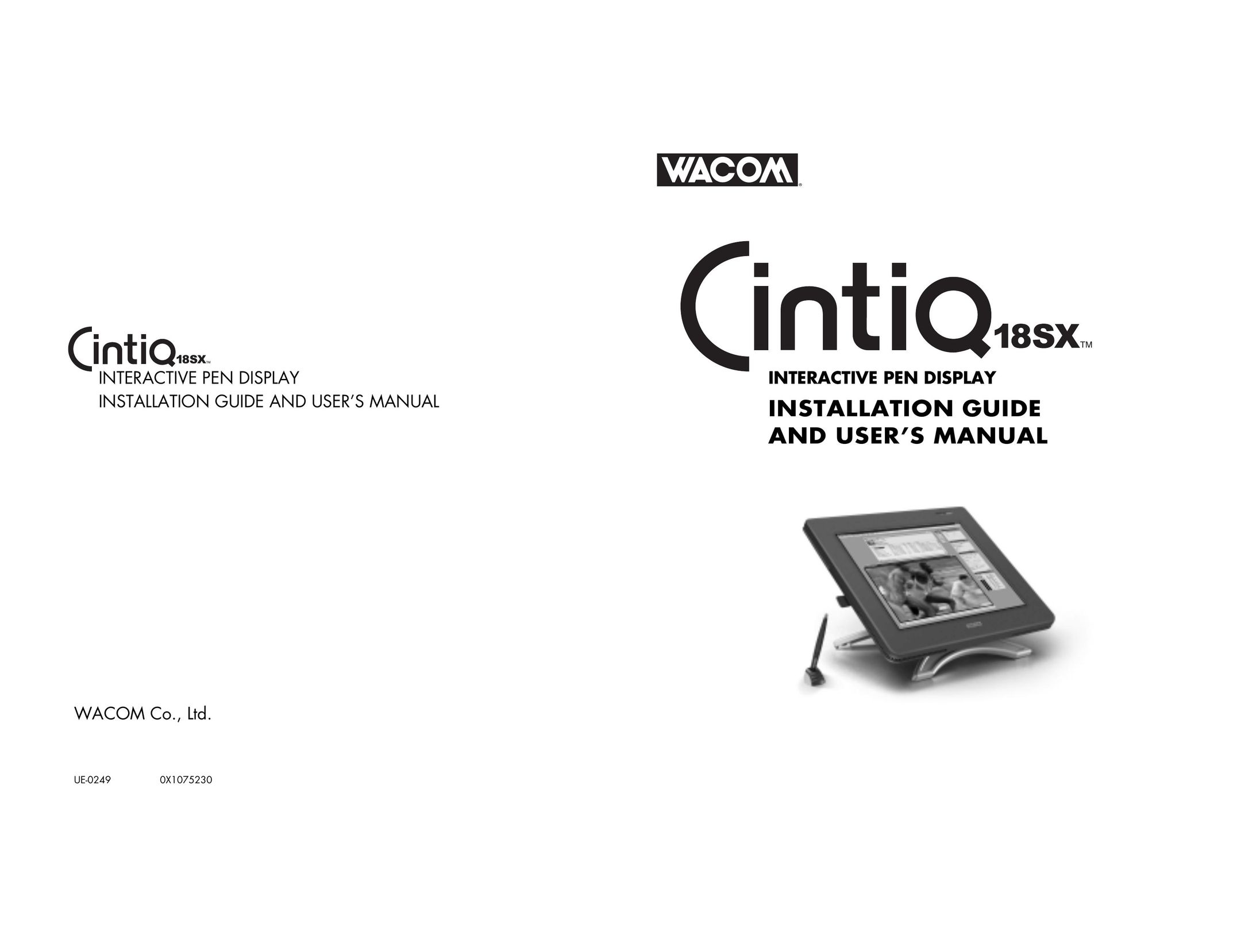 Wacom 18SX Graphics Tablet User Manual