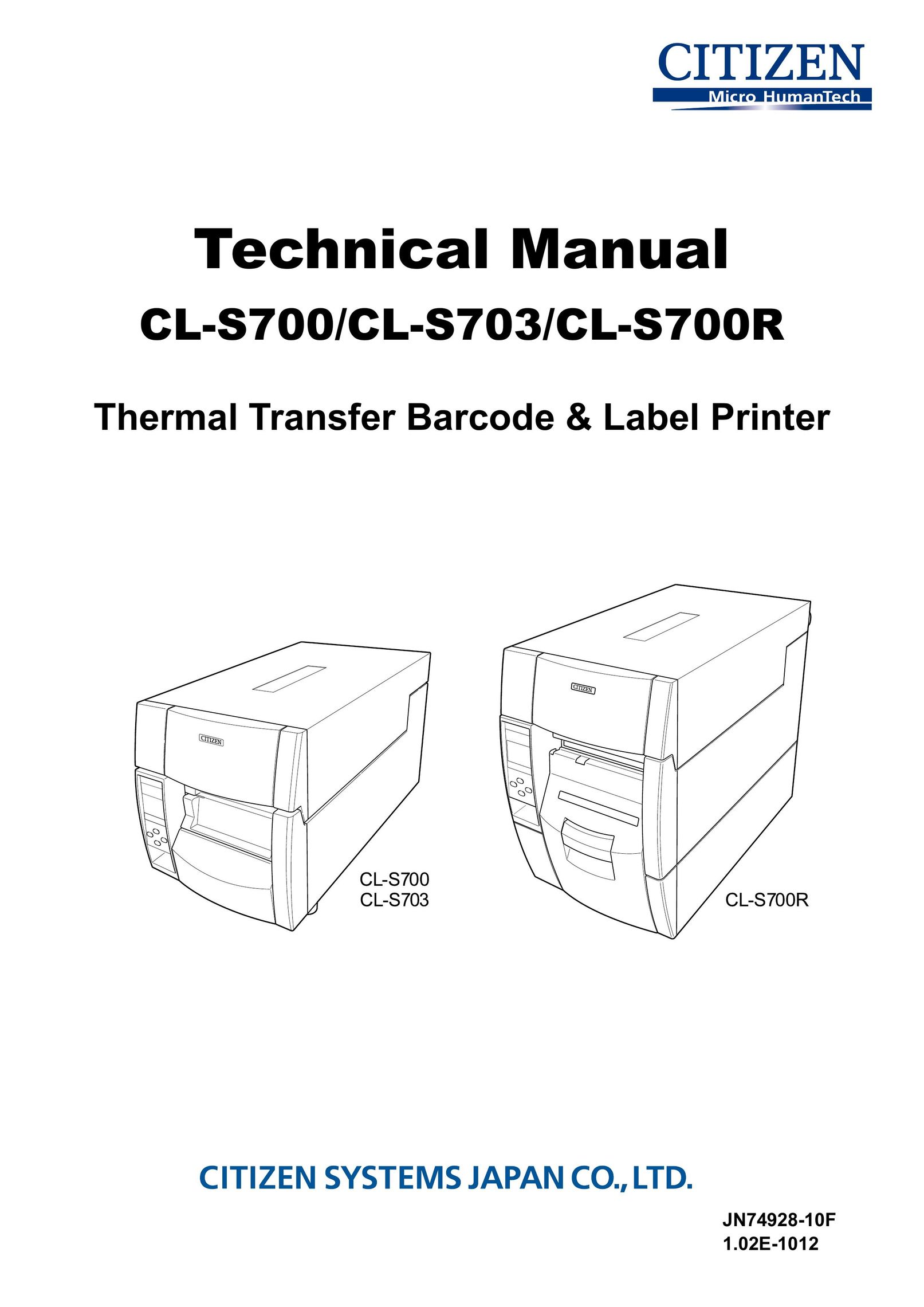 Citizen CL-S700R Label Maker User Manual