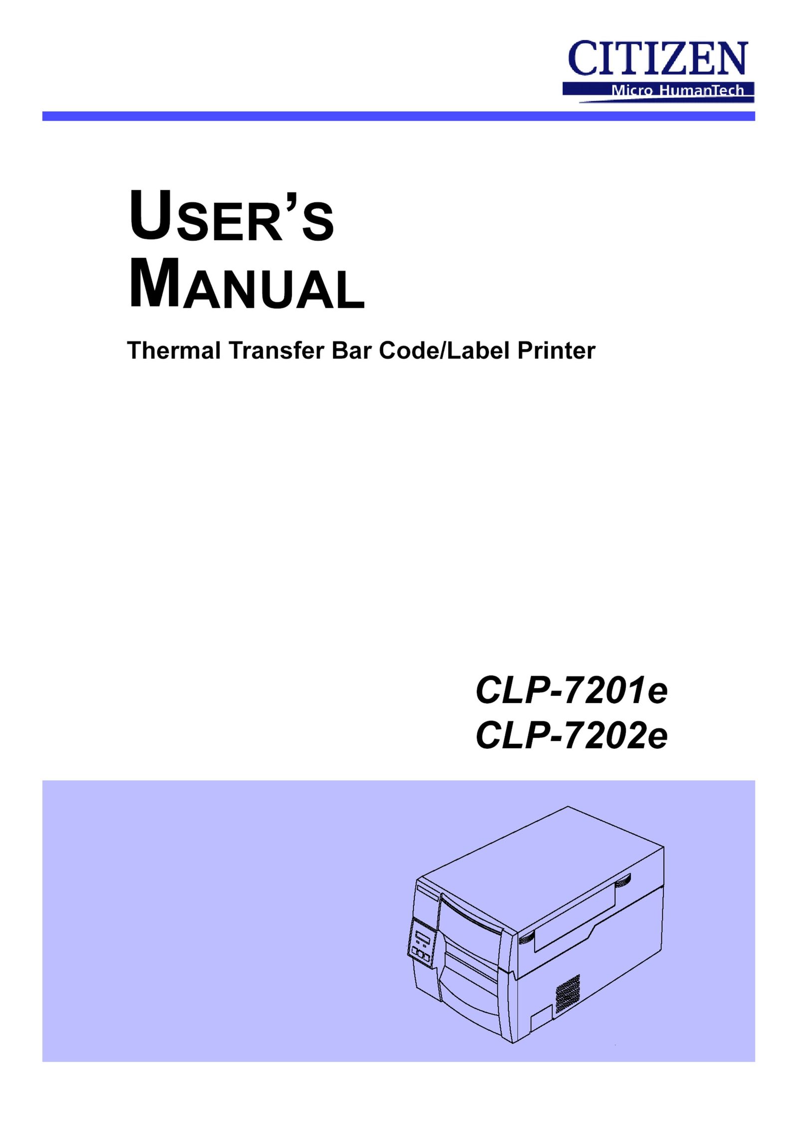 Citizen CLP-7202e Label Maker User Manual