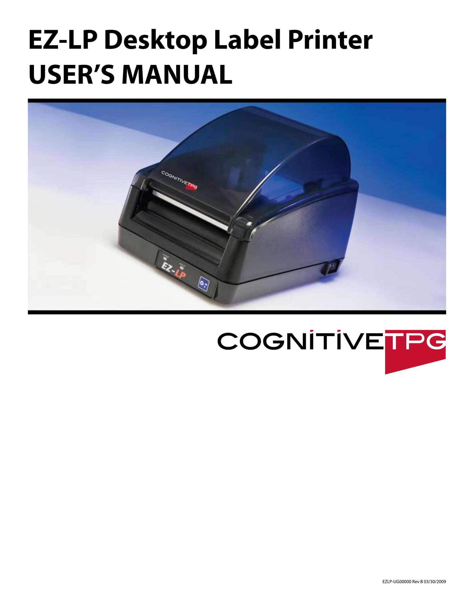 Cognitive Solutions EZLP-UG00000 Label Maker User Manual