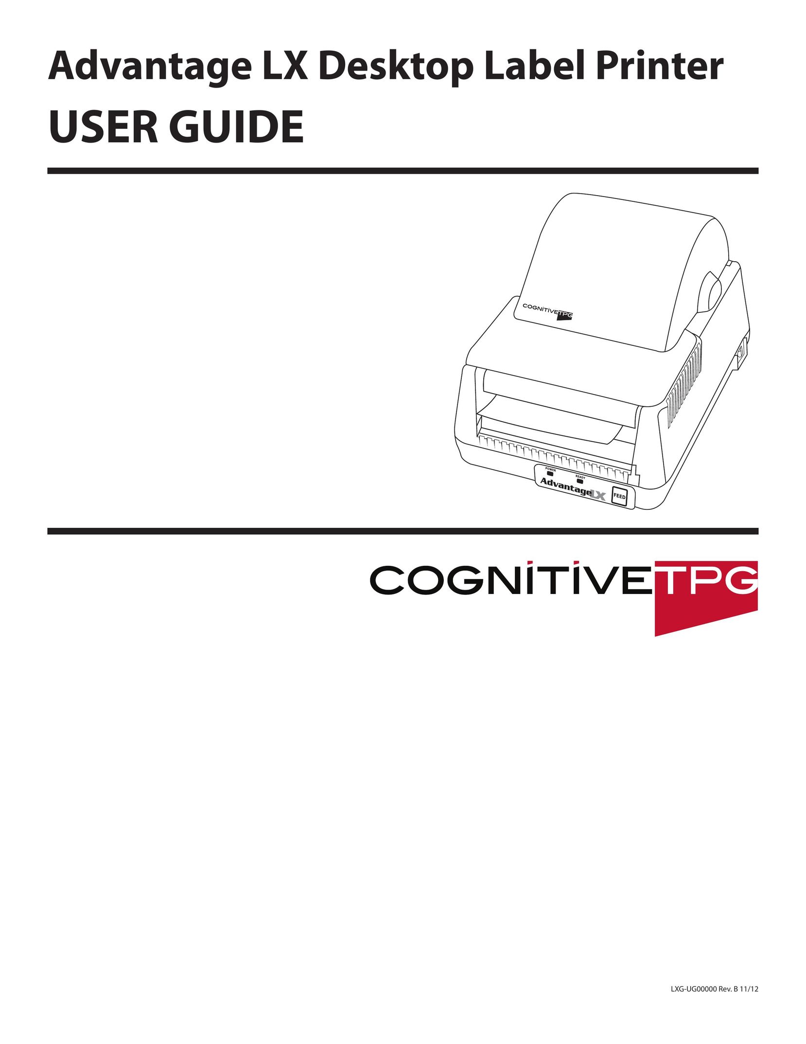 Cognitive Solutions LXG-UG00000 Label Maker User Manual