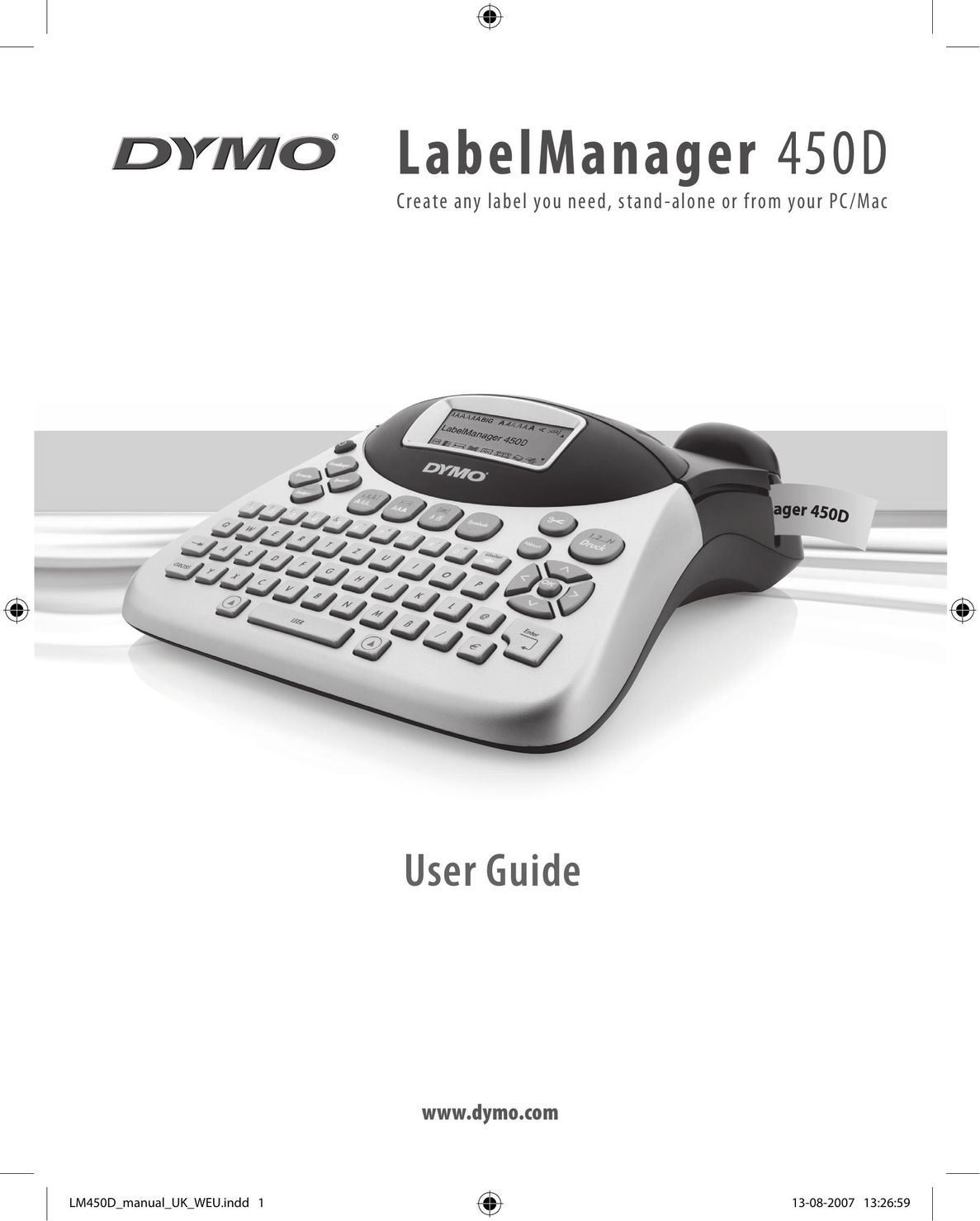 Dymo 450D Label Maker User Manual