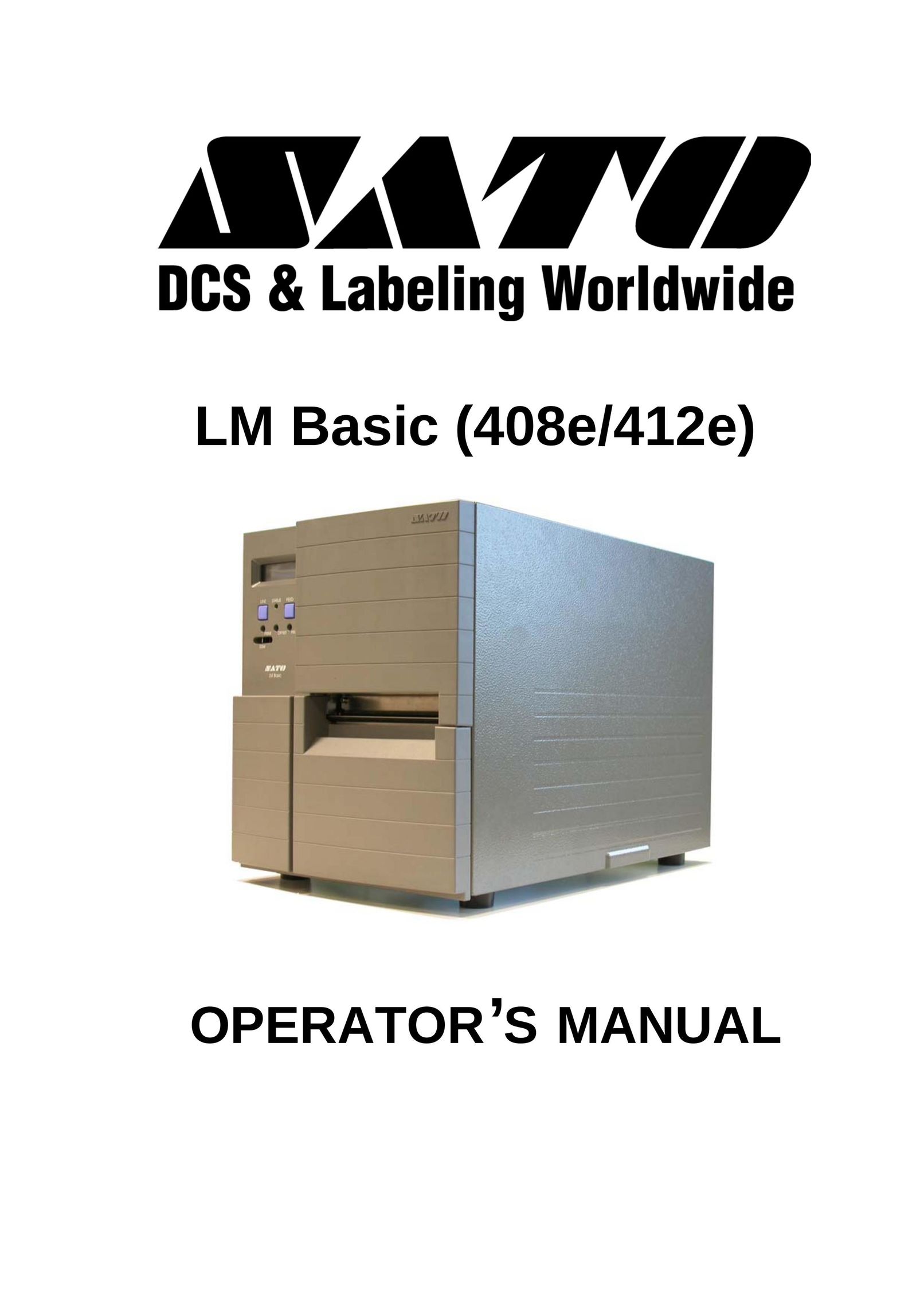 SATO 412E Label Maker User Manual