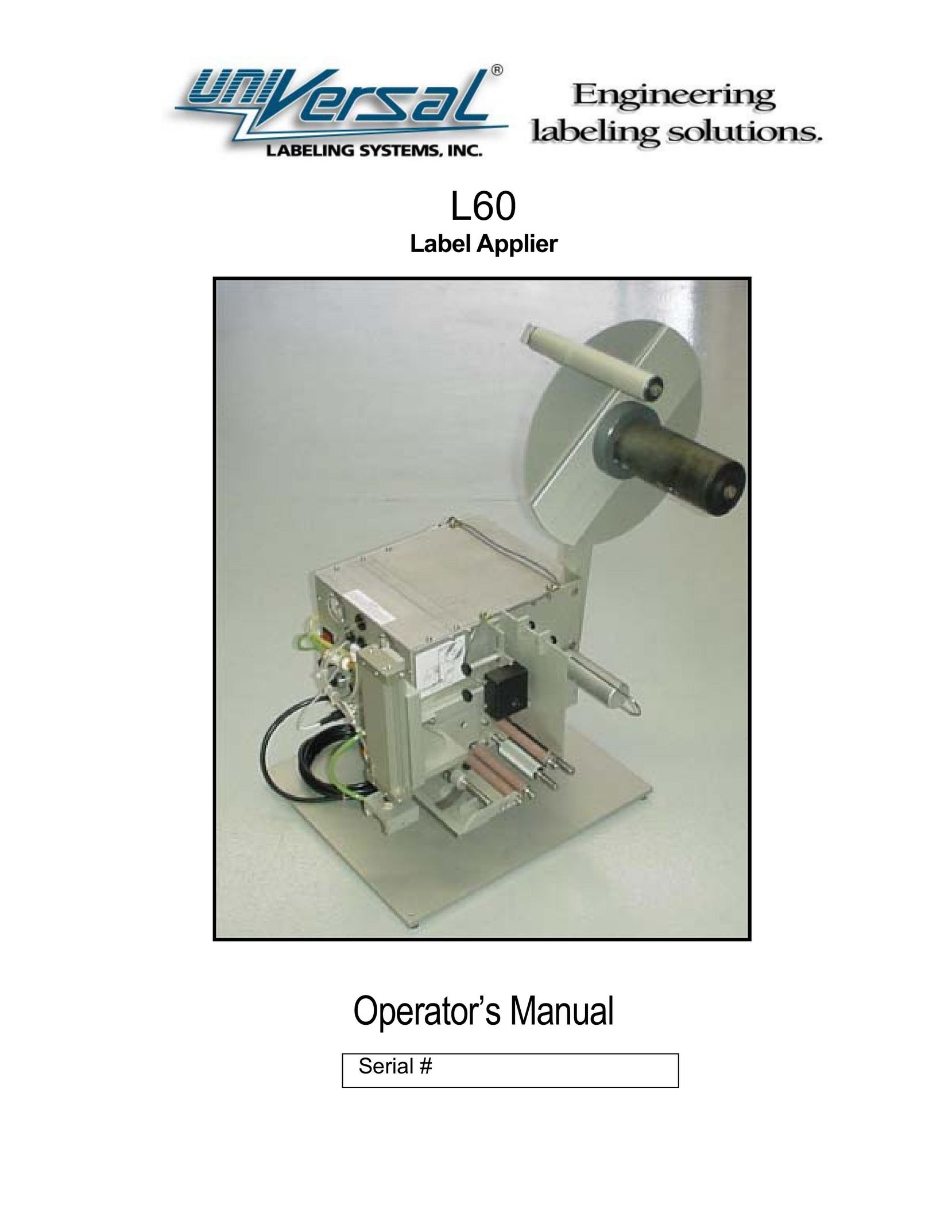 Universal L60 Label Maker User Manual