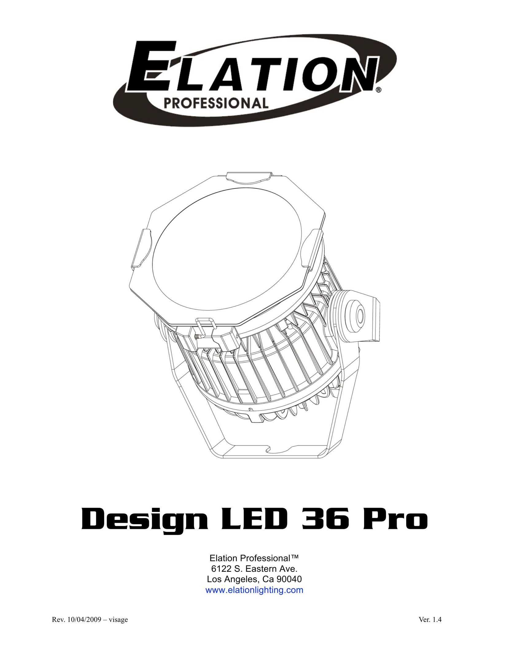 Elation Professional 36 PRO Laminator User Manual