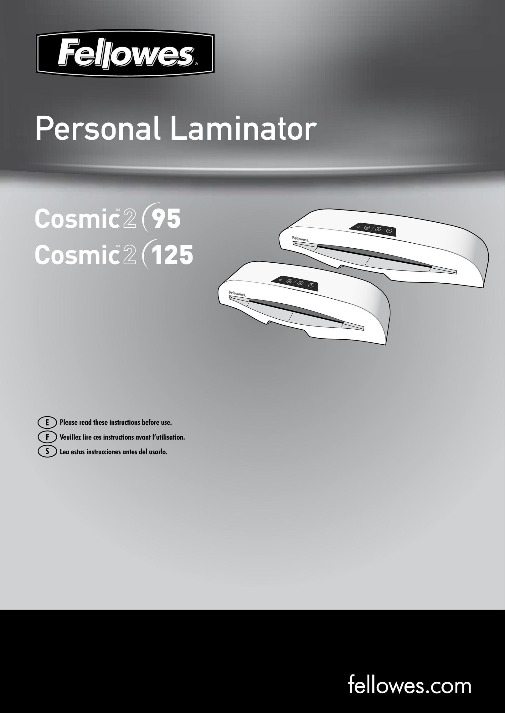Fellowes Cosmic2 125 Laminator User Manual