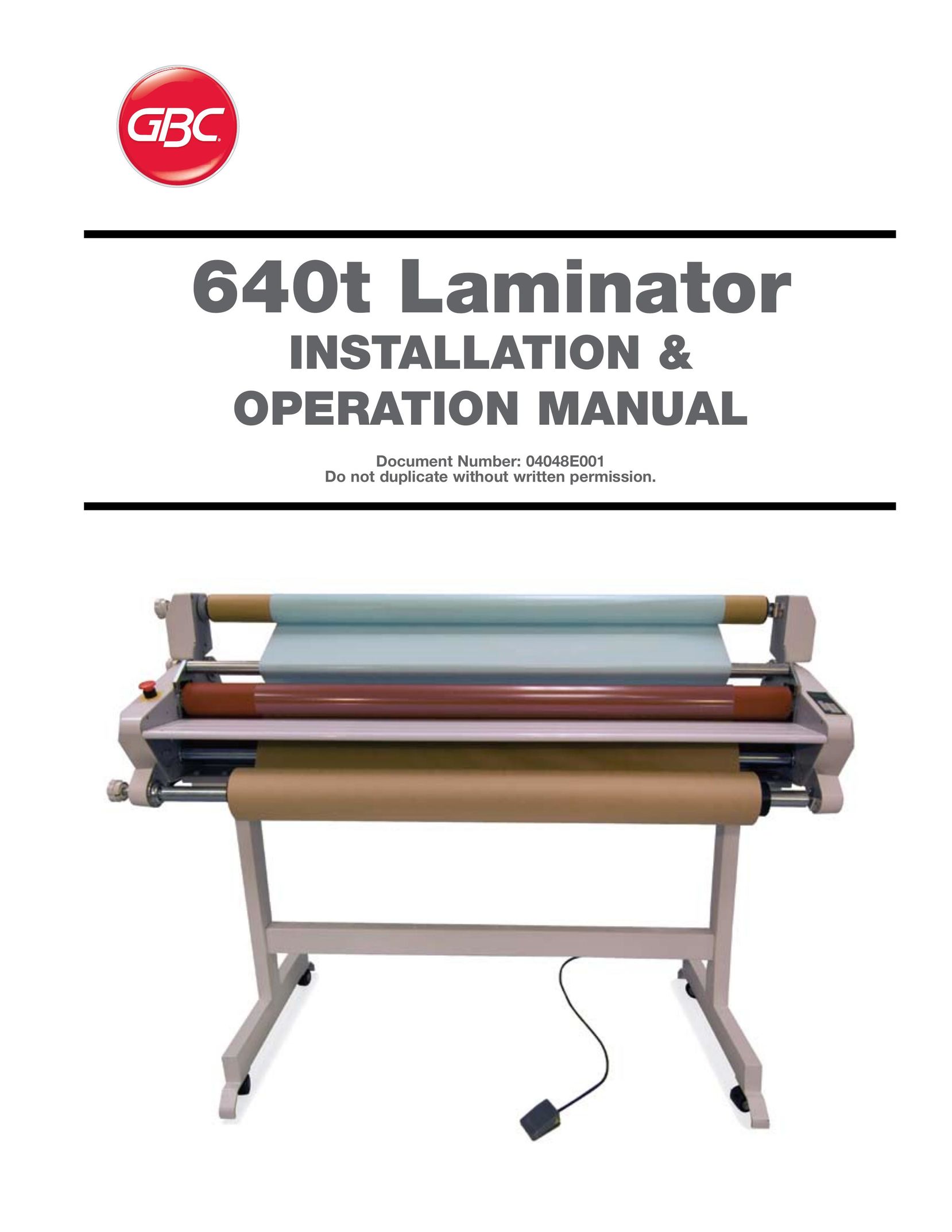 GBC 640T Laminator User Manual