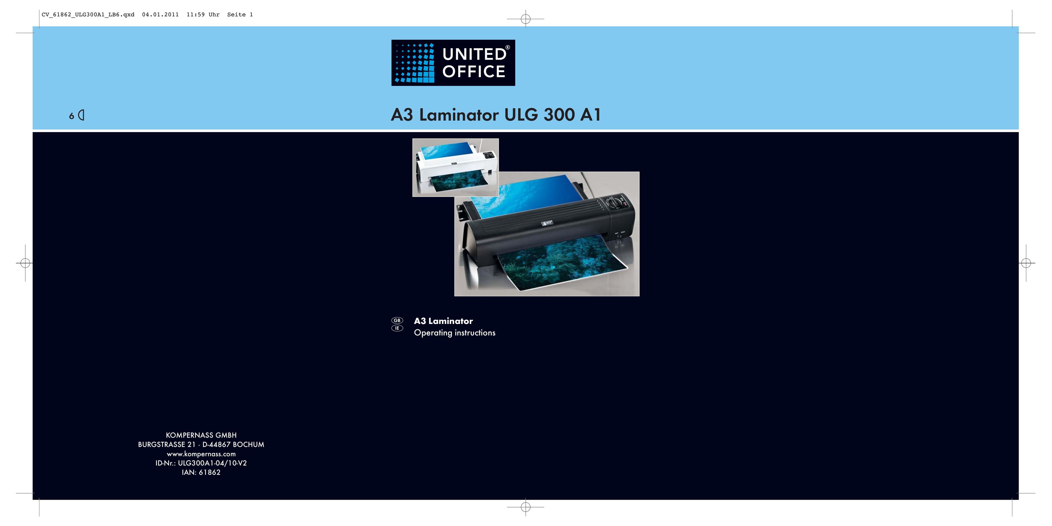 Kompernass ULG300A1 Laminator User Manual