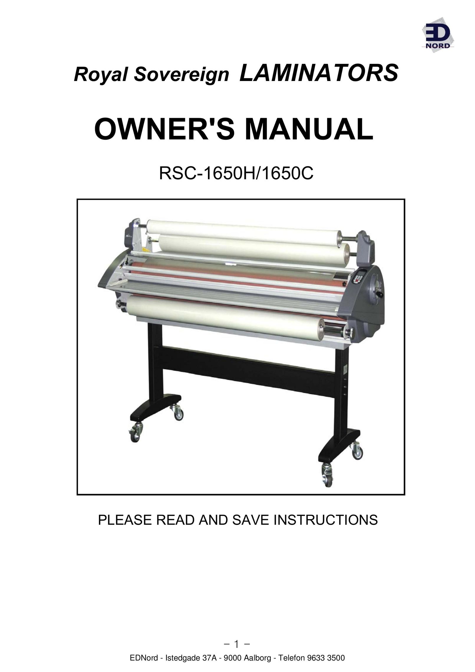Royal Sovereign RSC-1650C Laminator User Manual