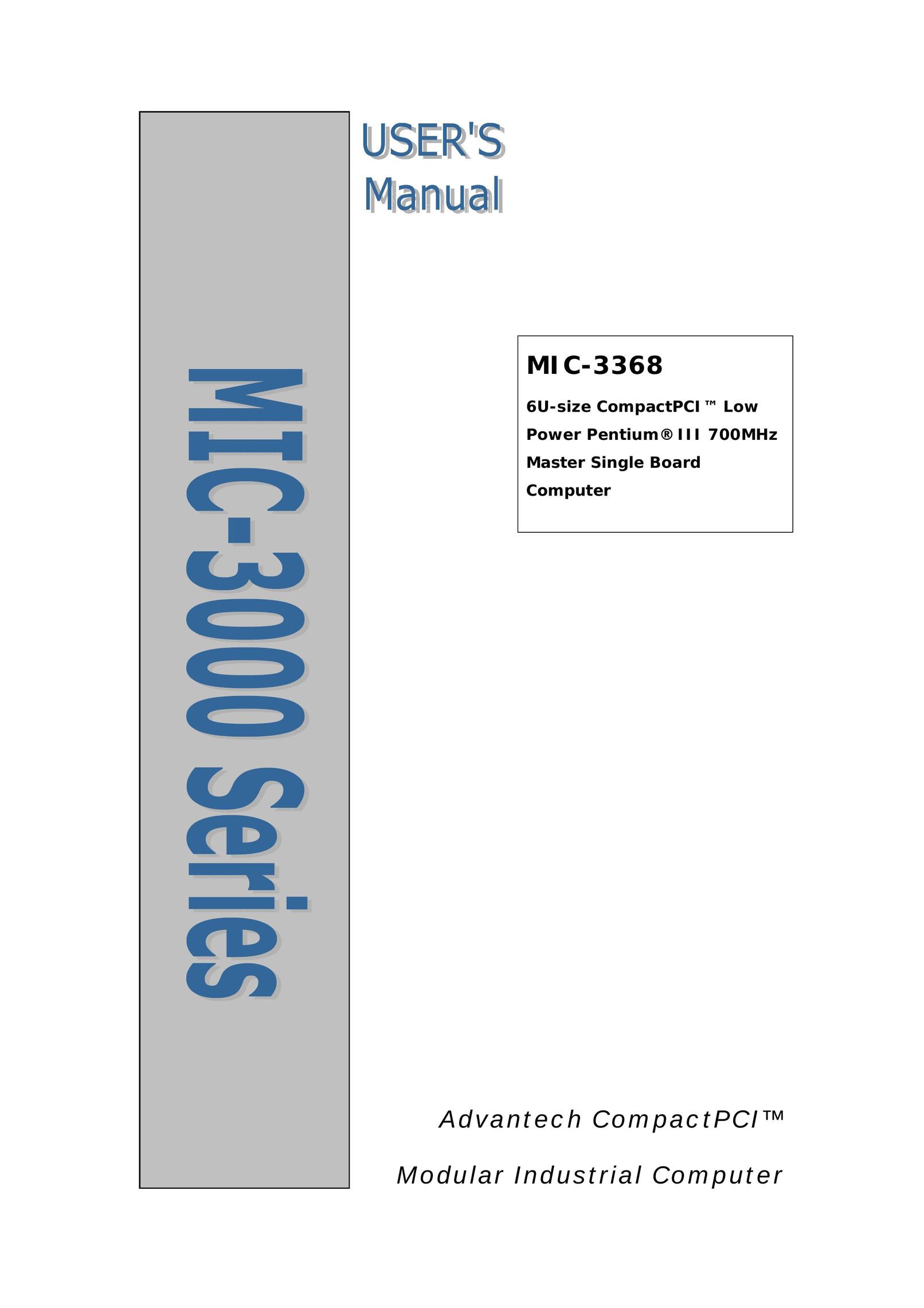 Advantech MIC-3368 Laptop User Manual
