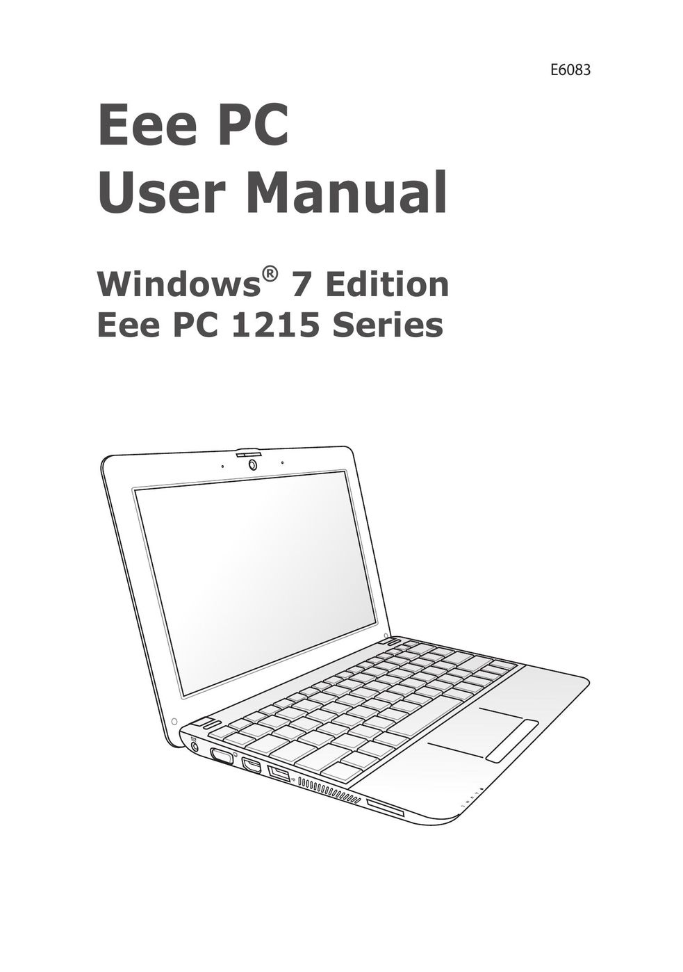 Asus 1025C-MU17-WT Laptop User Manual