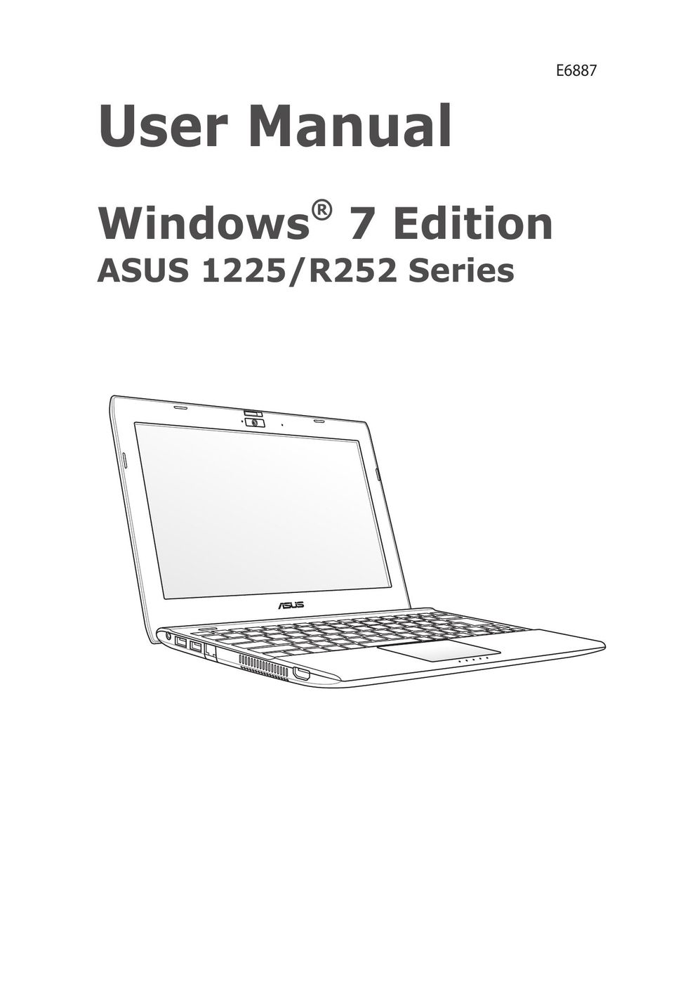 Asus 1225C-MU10-BK Laptop User Manual