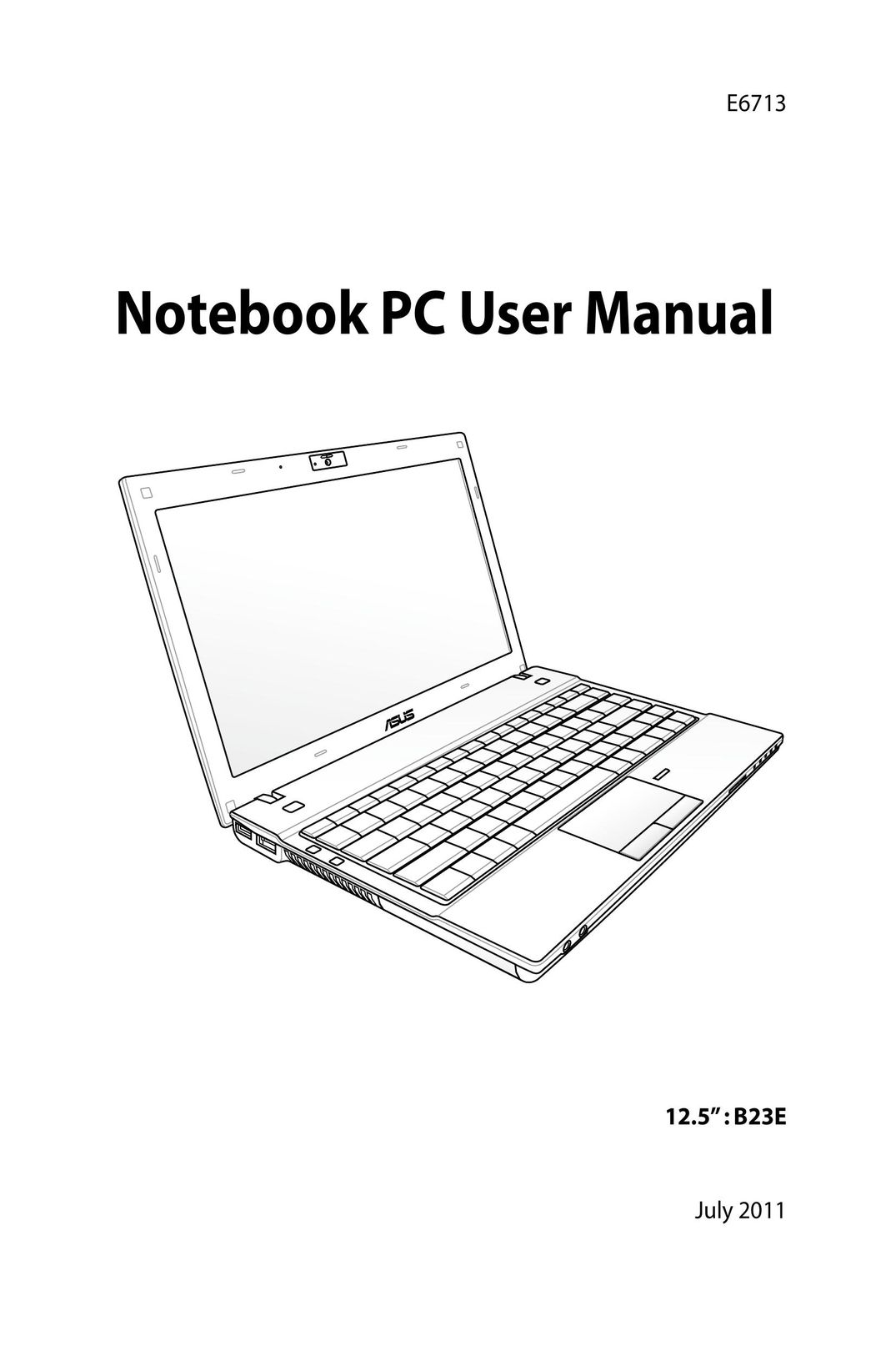 Asus B23E-XH71 Laptop User Manual