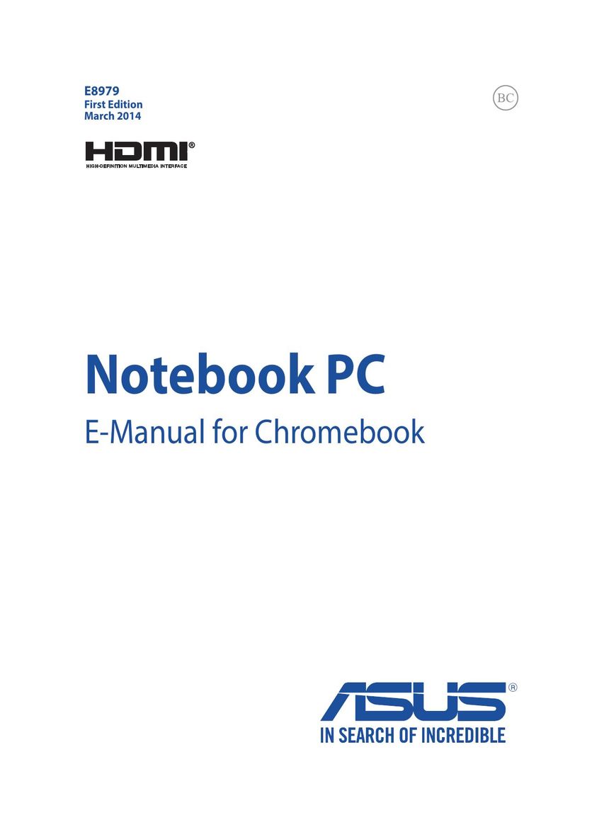 Asus C200M Laptop User Manual