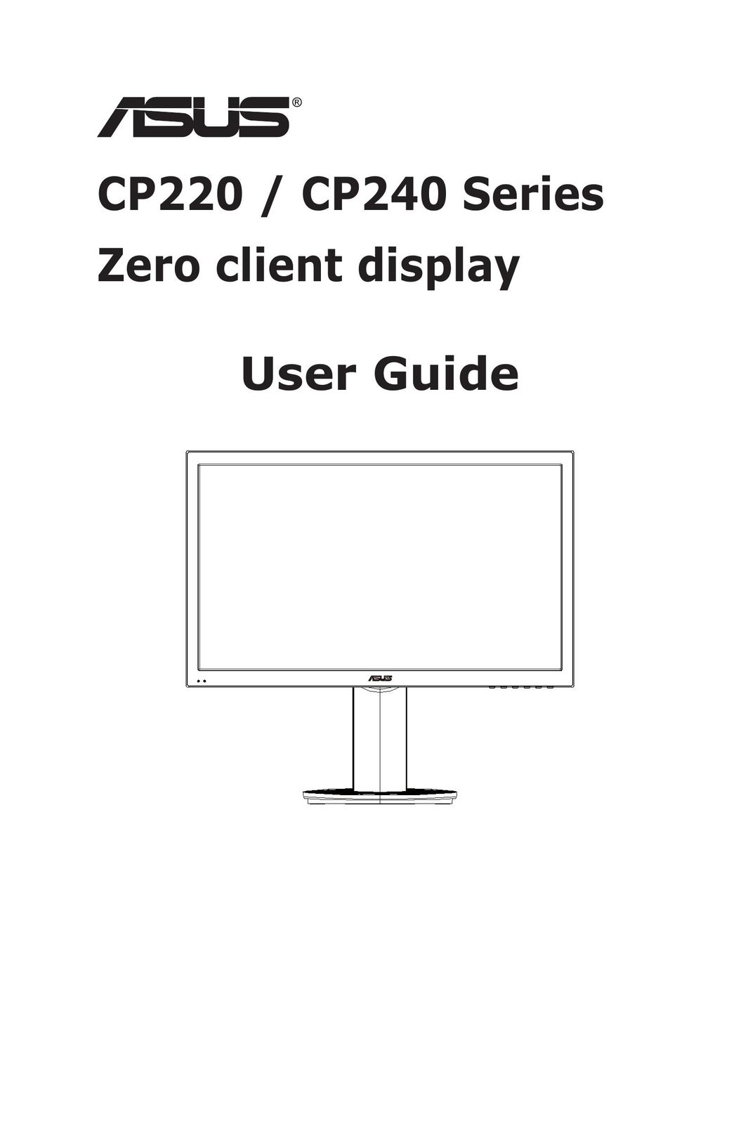Asus CP220 Laptop User Manual