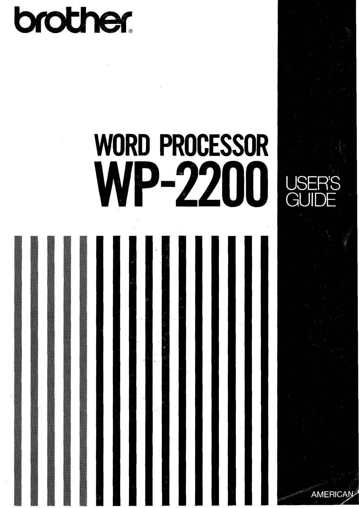Brother WP-2200 Laptop User Manual