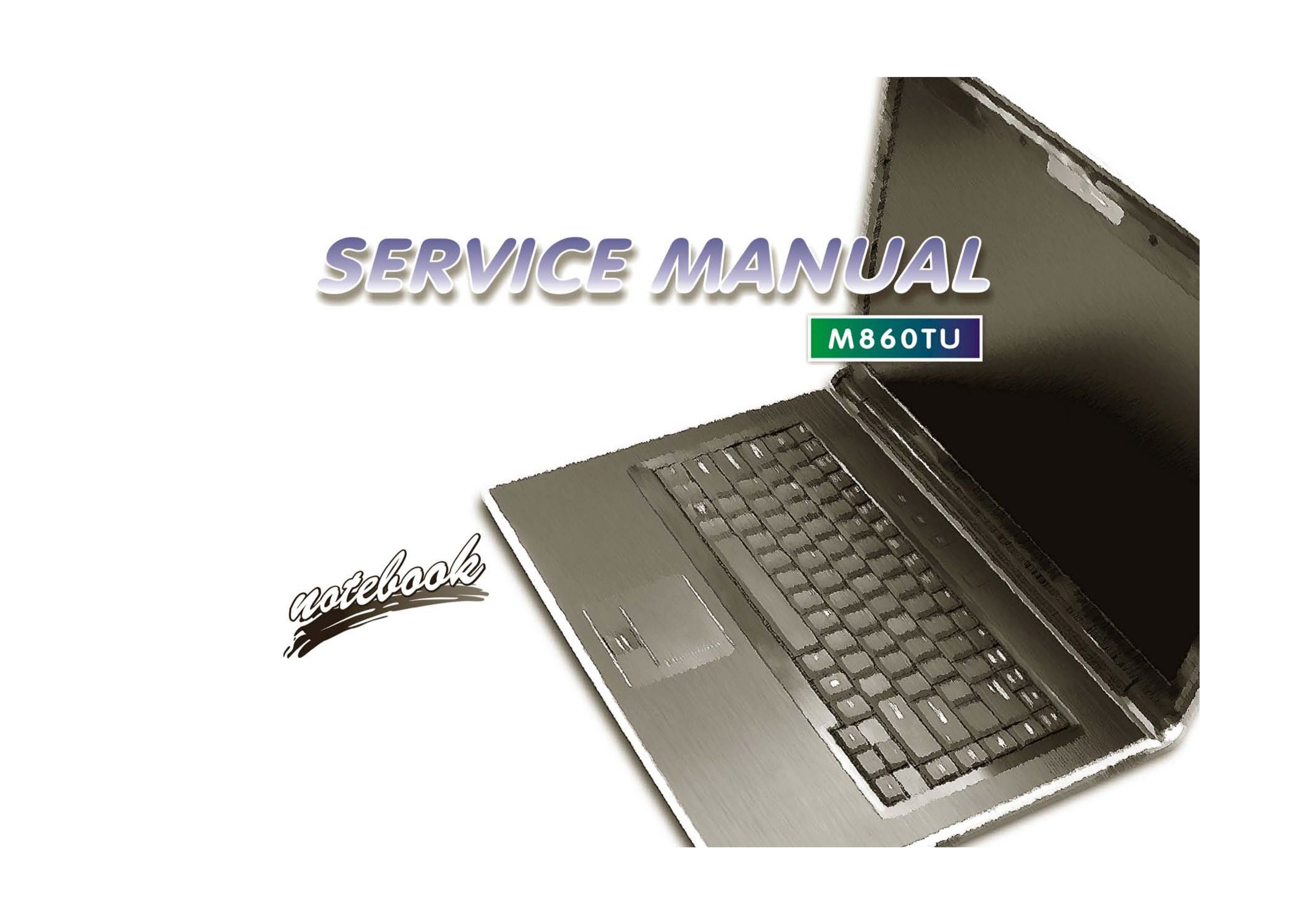 Clevo M860TU Laptop User Manual
