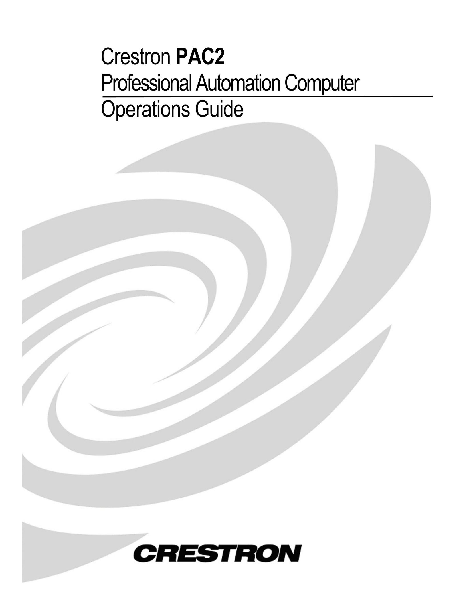 Crestron electronic PAC 2 Laptop User Manual