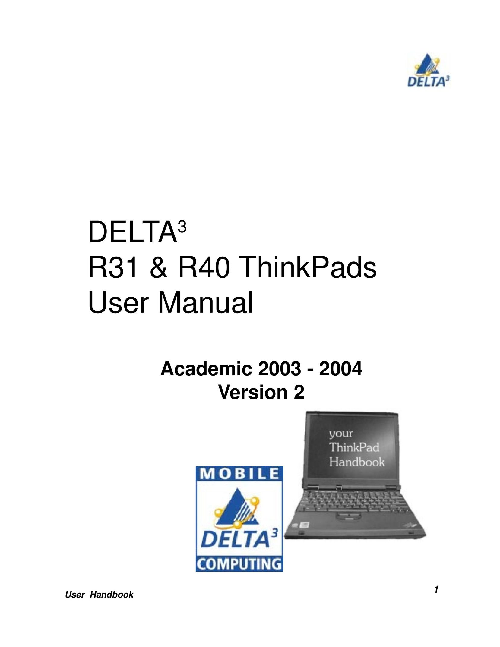 Delta R31 Laptop User Manual