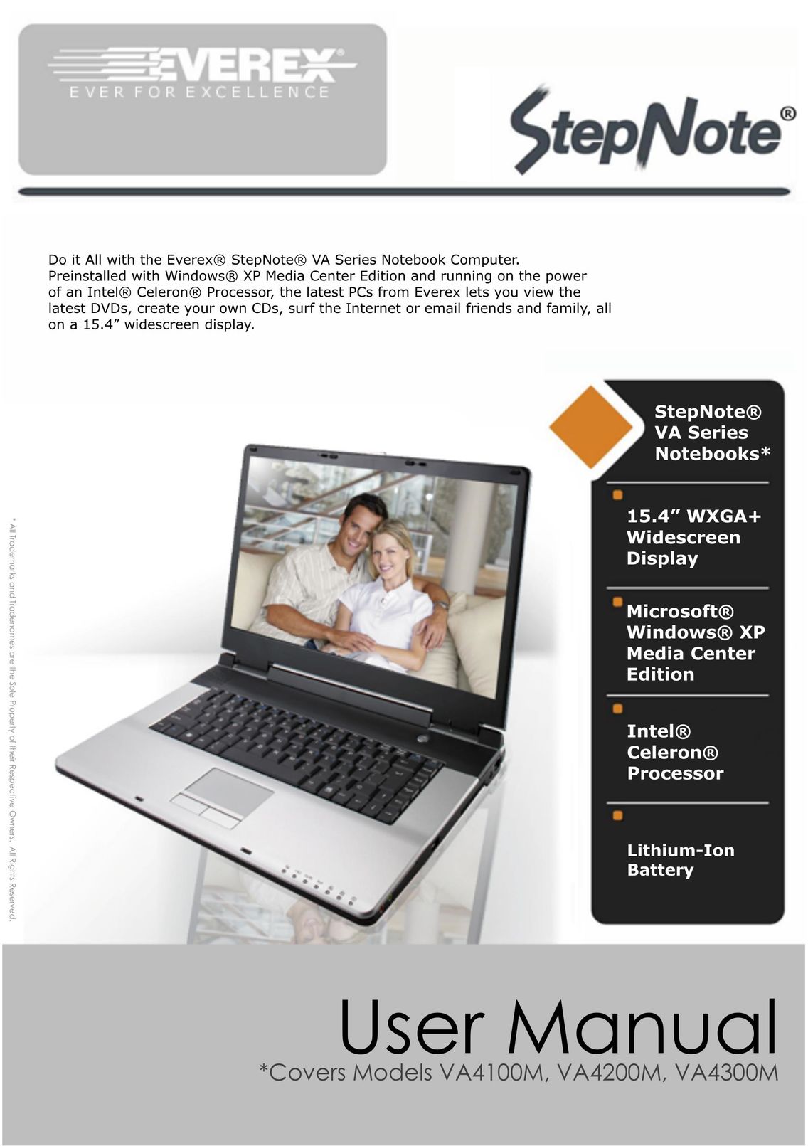 Everex VA4200M Laptop User Manual