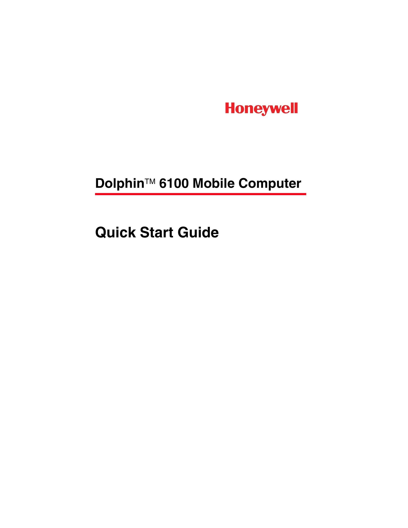 Honeywell 6100 Laptop User Manual