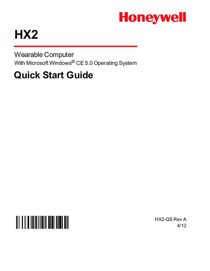 Honeywell HX2 Laptop User Manual